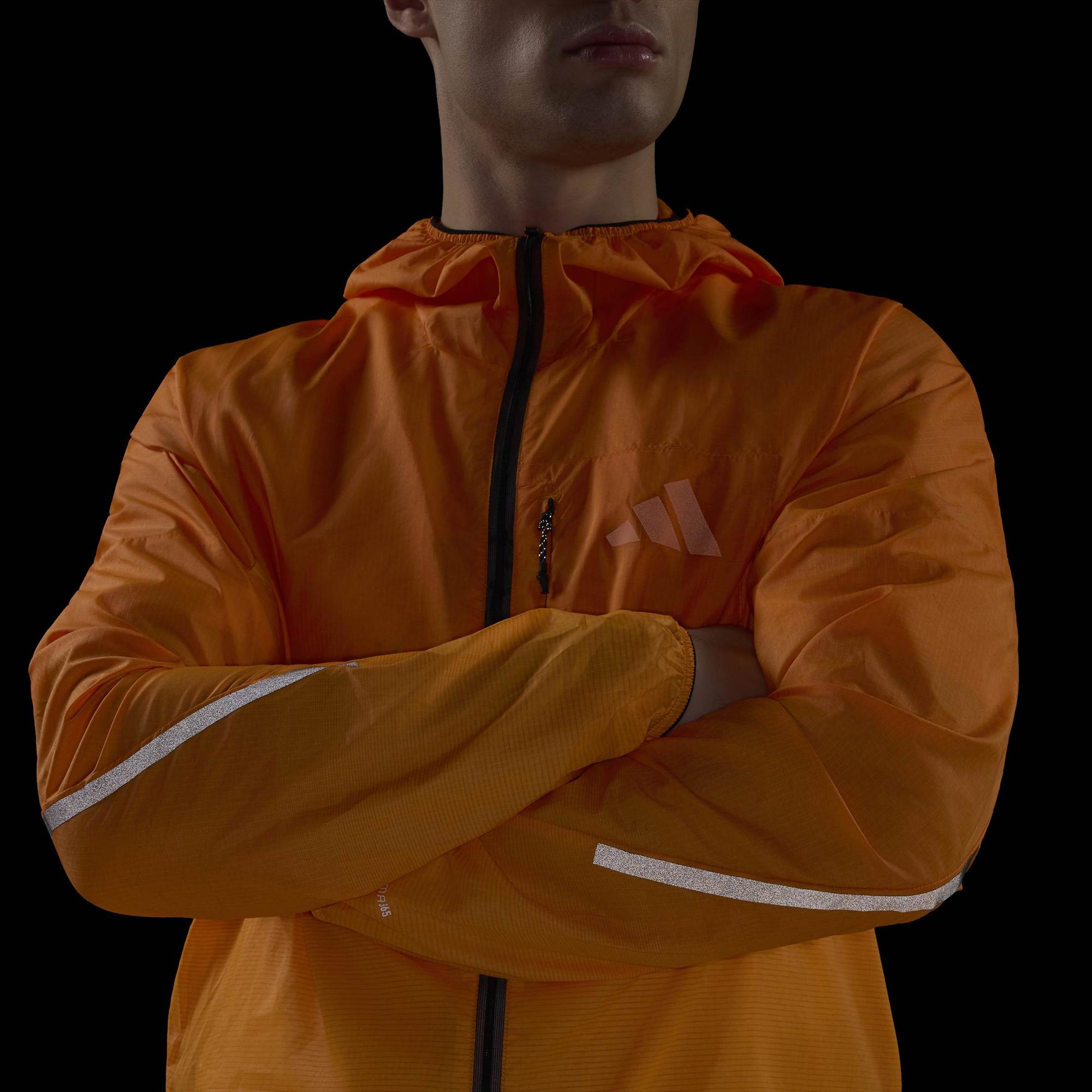 adidas Terrex Xperior Clima365 Light Windweave Erkek Turuncu Koşu Ceketi