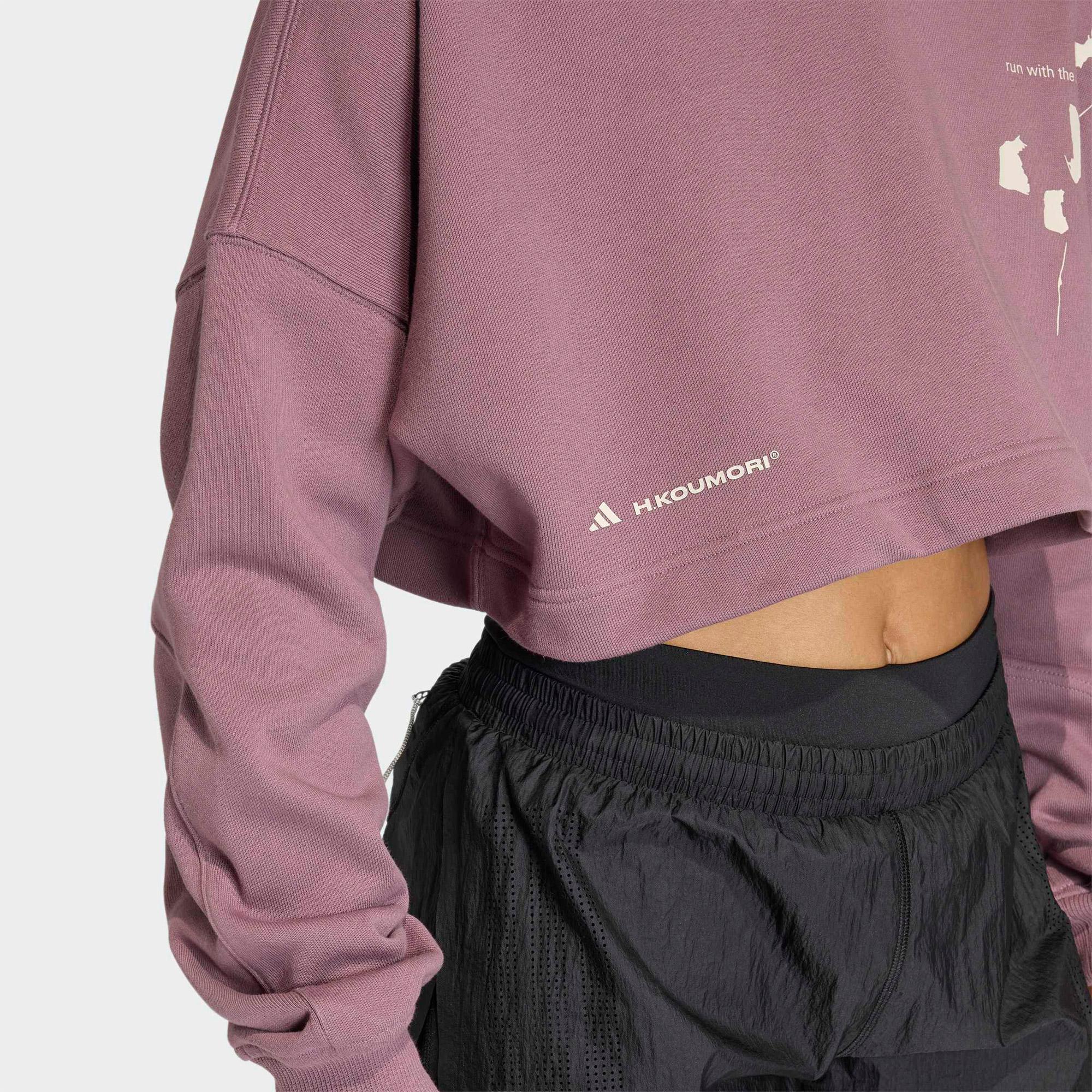 adidas Adi365 Hk Running Crew Kadın Mor Koşu Sweatshirt