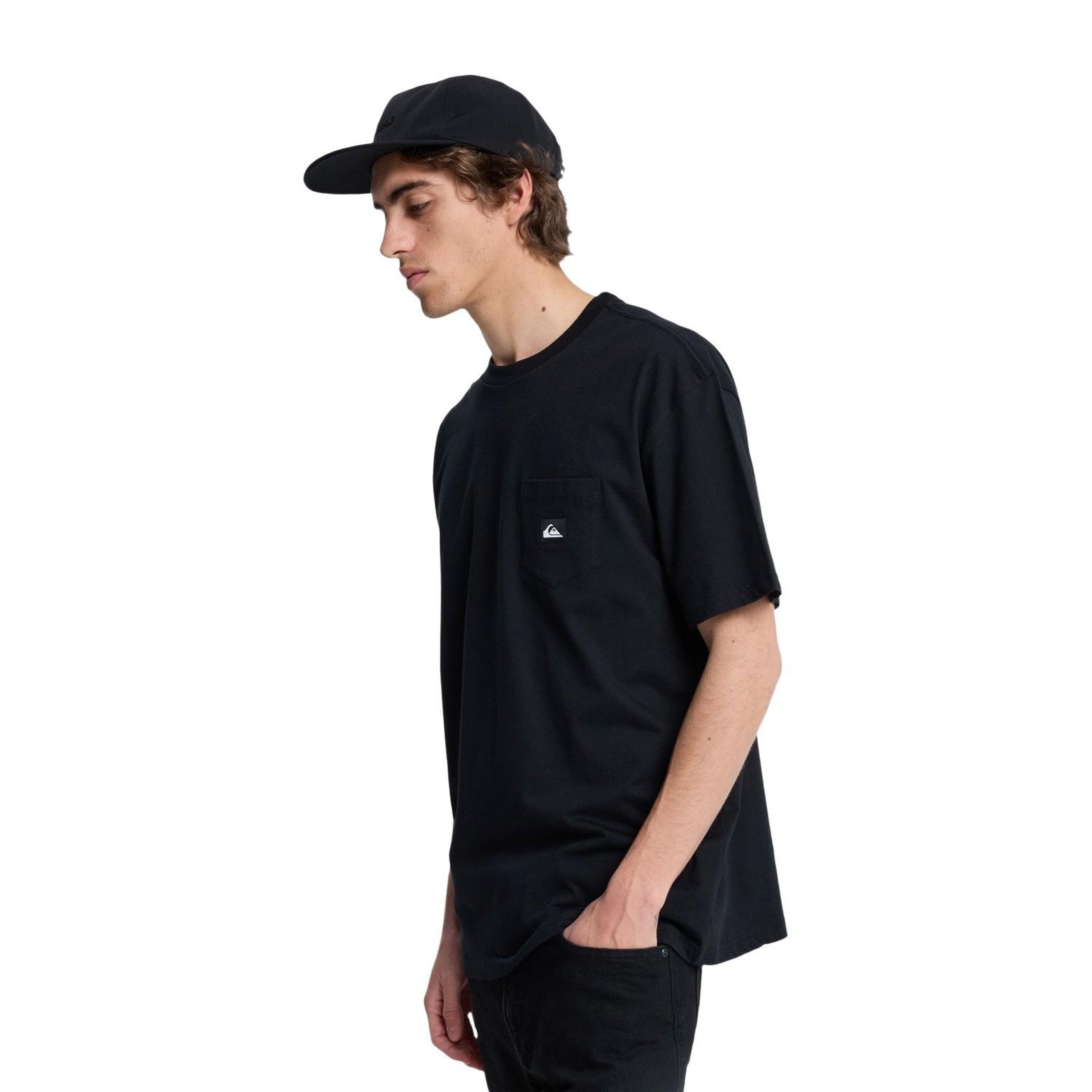 Quiksilver Salt Water Pock Erkek Siyah Tişört