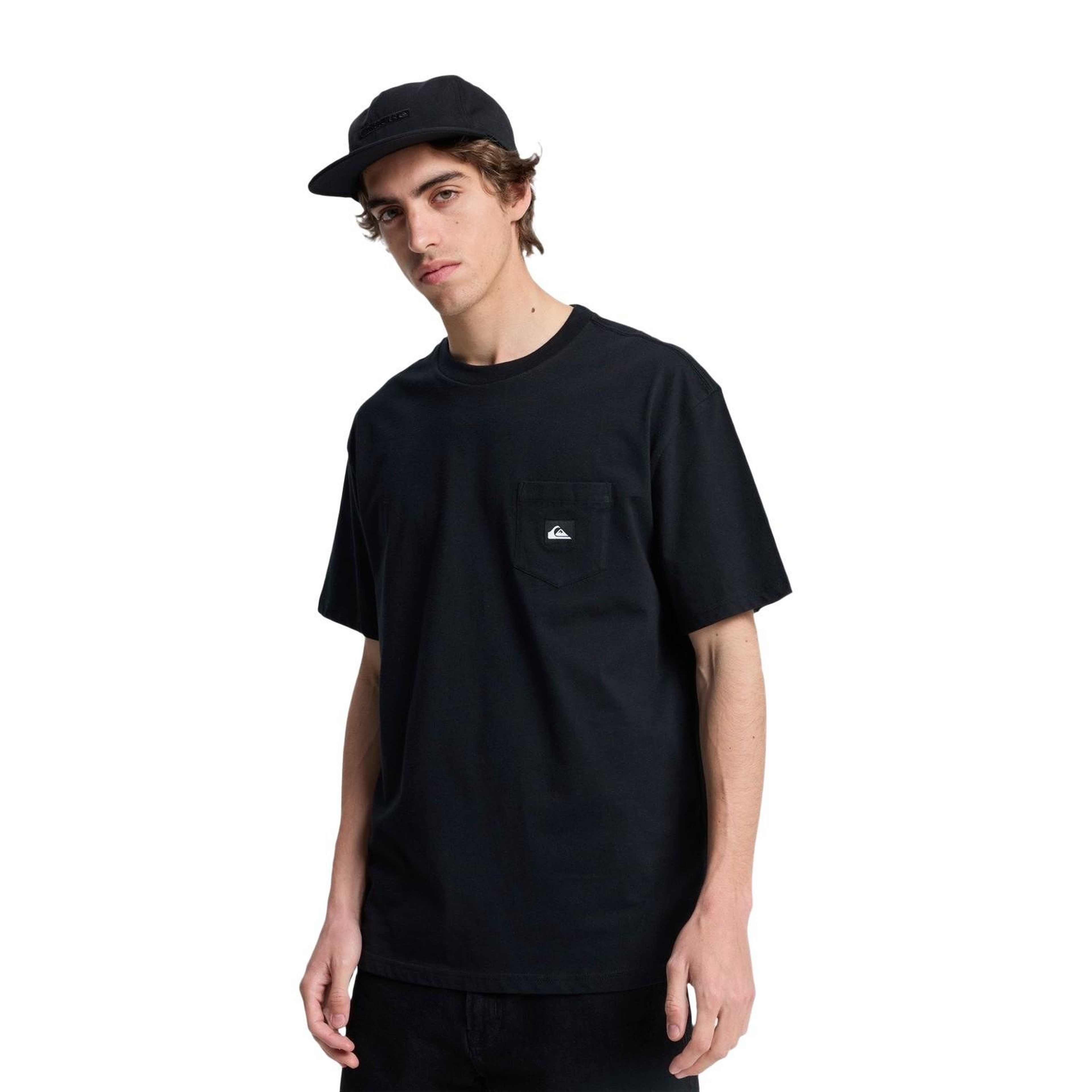 Quiksilver Salt Water Pock Erkek Siyah Tişört