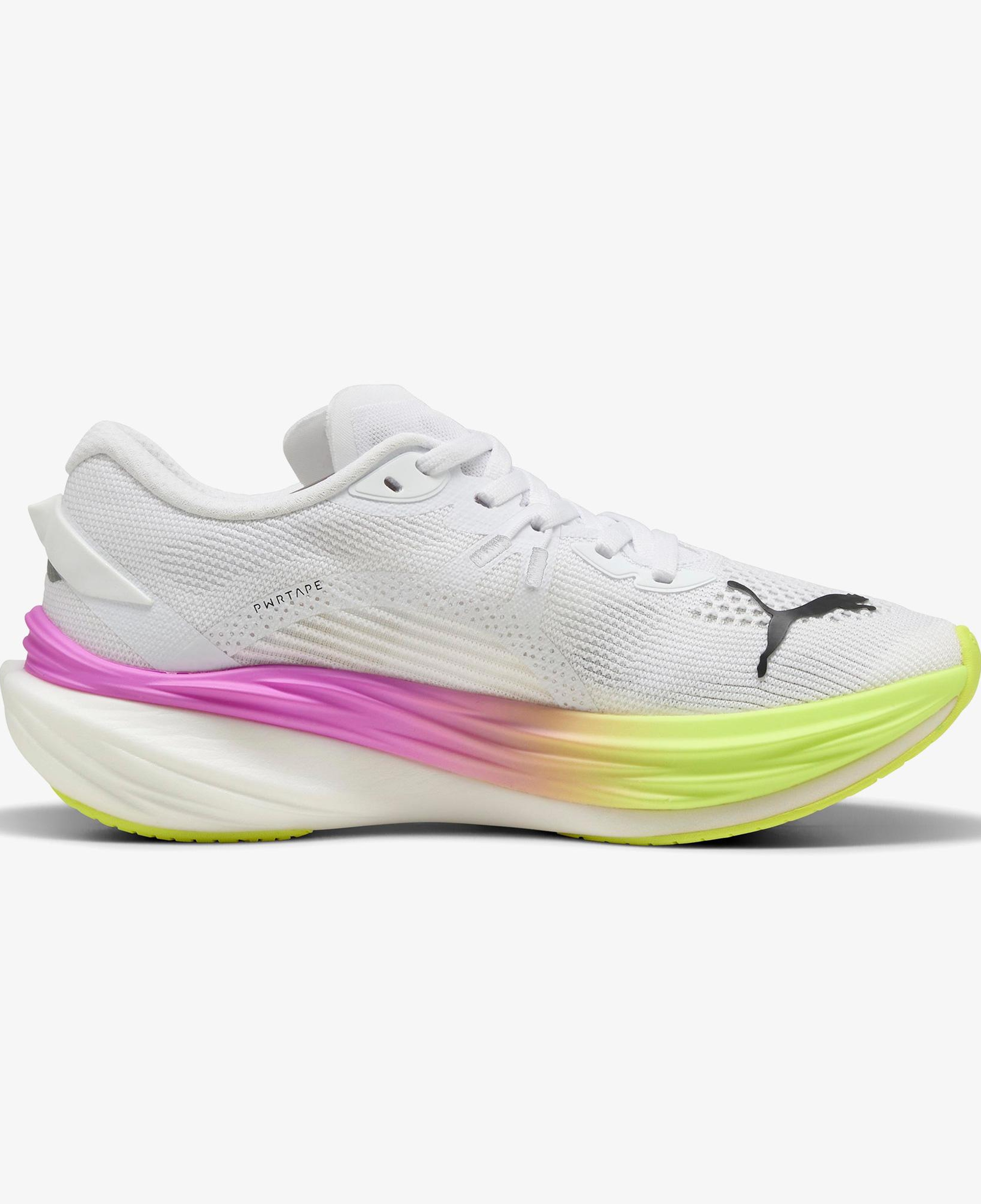 Puma Deviate Nitro 3 Kadın Beyaz Koşu Ayakkabısı