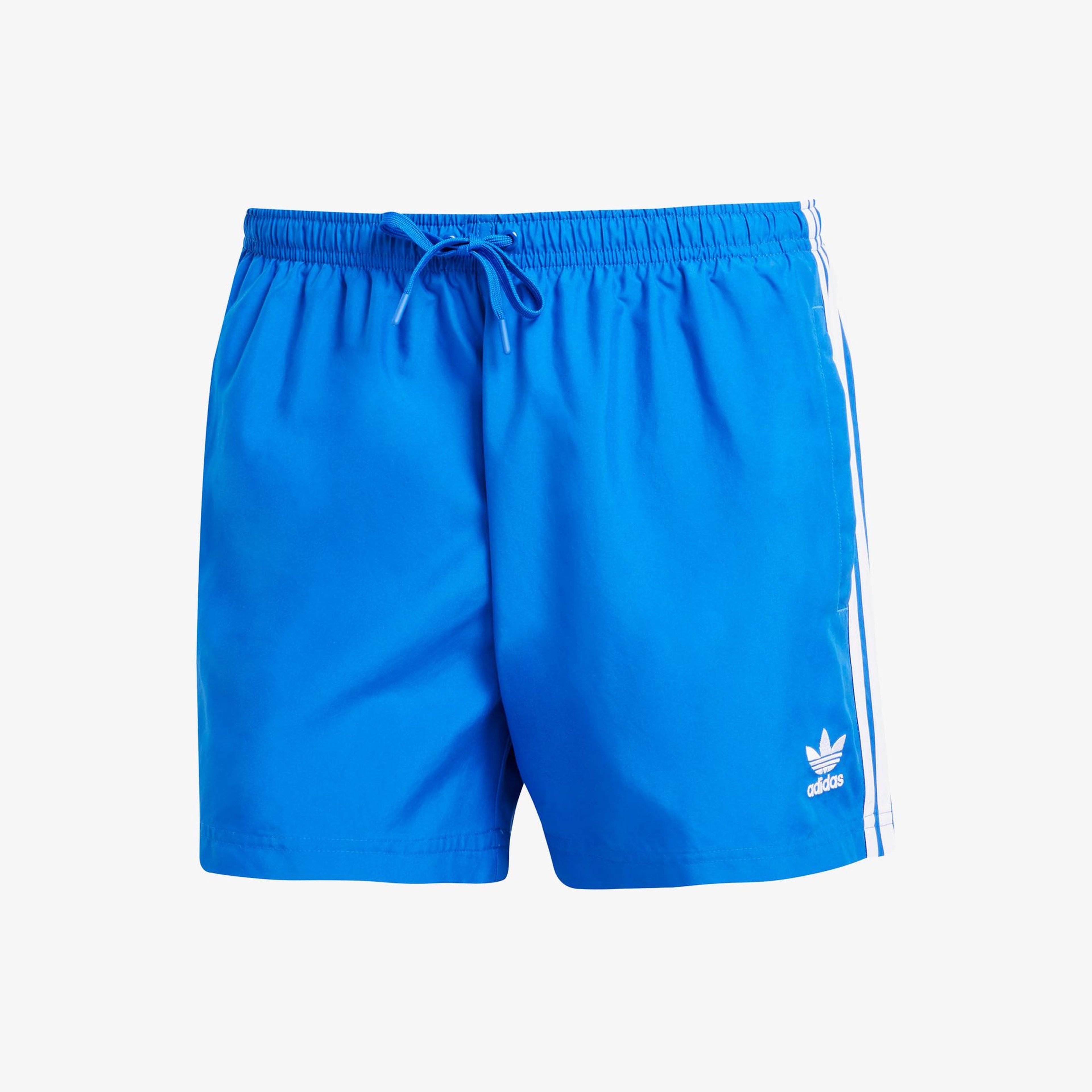 adidas Adicolor 3 Striped 13cm Erkek Mavi Deniz Şortu