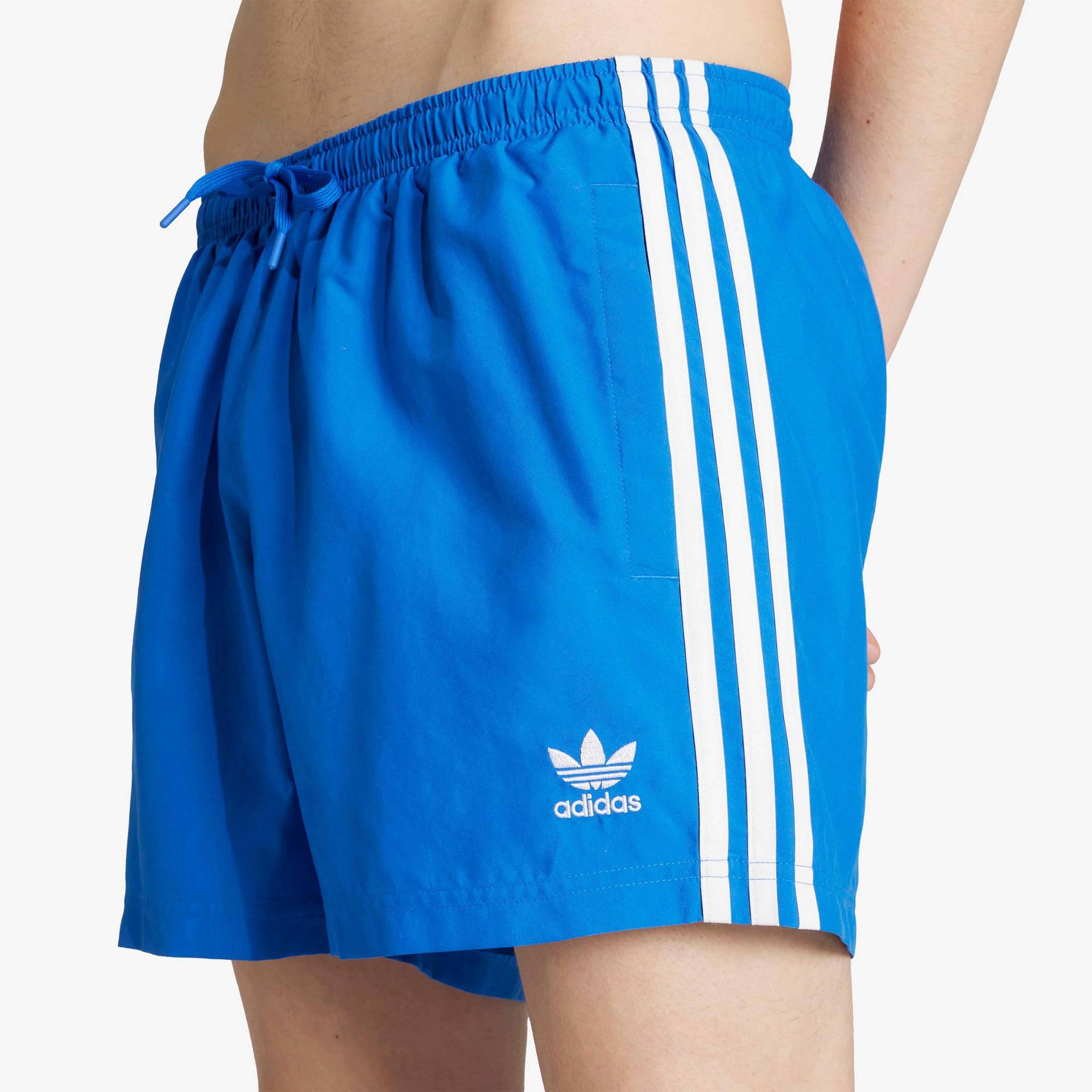 adidas Adicolor 3 Striped 13cm Erkek Mavi Deniz Şortu