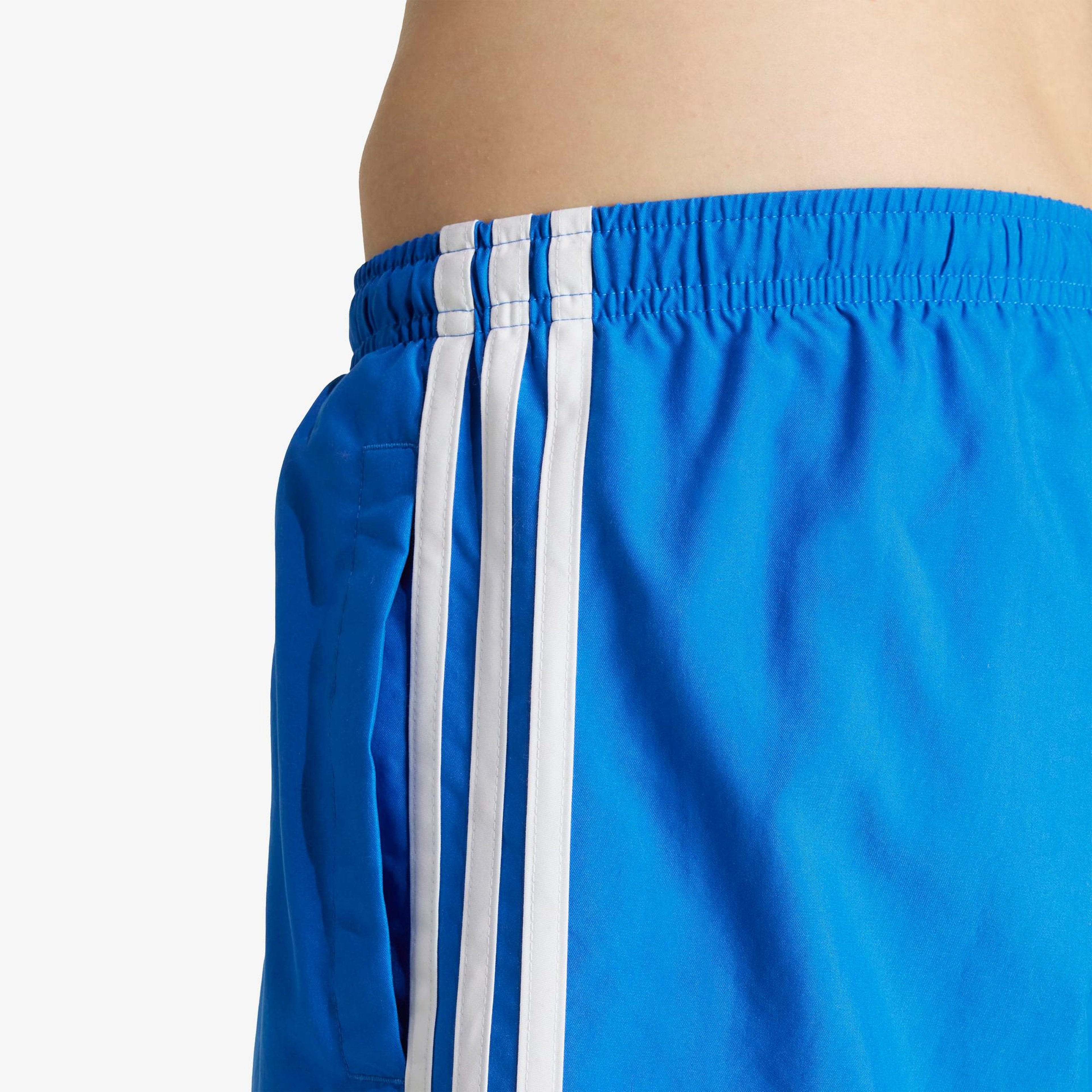 adidas Adicolor 3 Striped 13cm Erkek Mavi Deniz Şortu