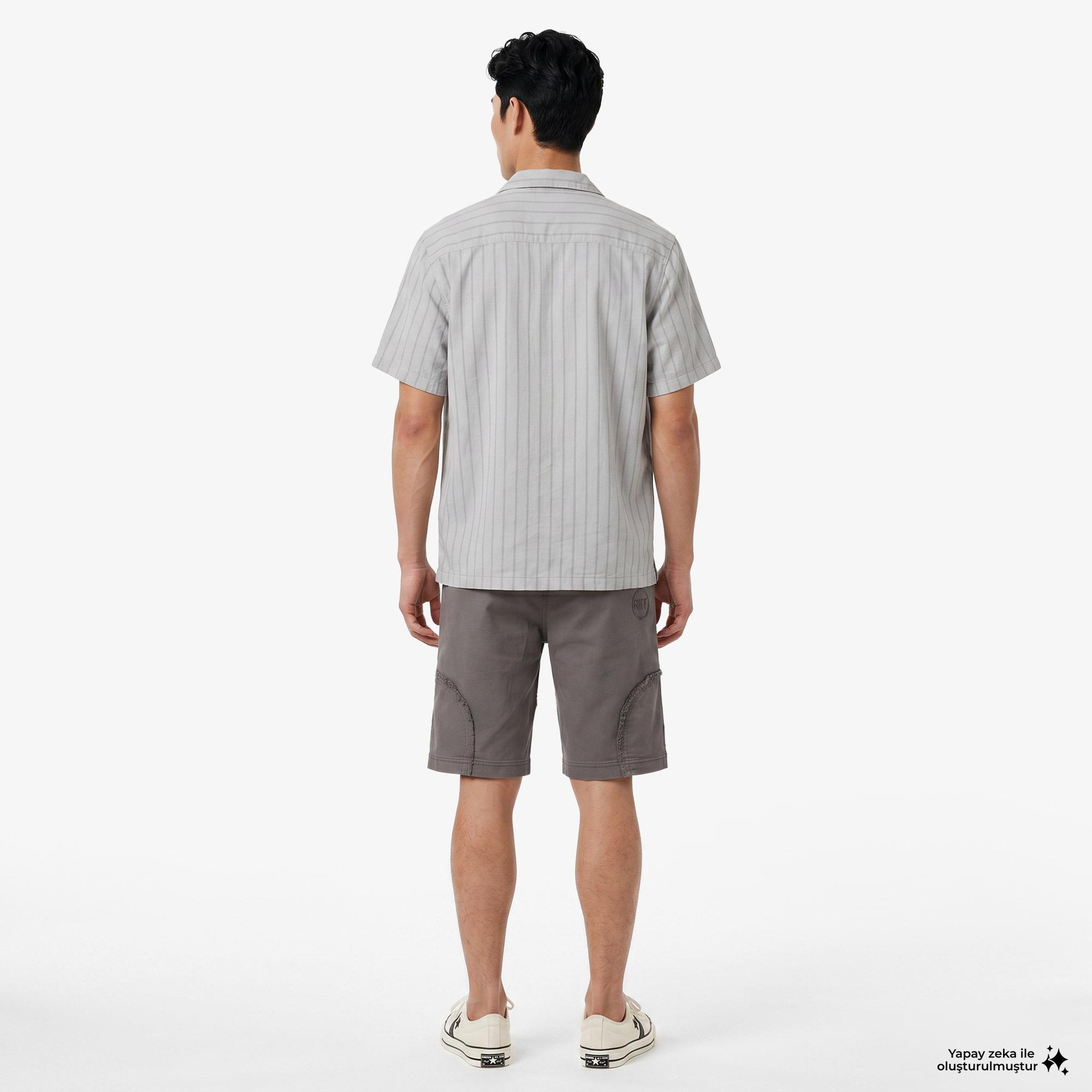 UNITED4 Regular Fit Erkek Gri Gömlek