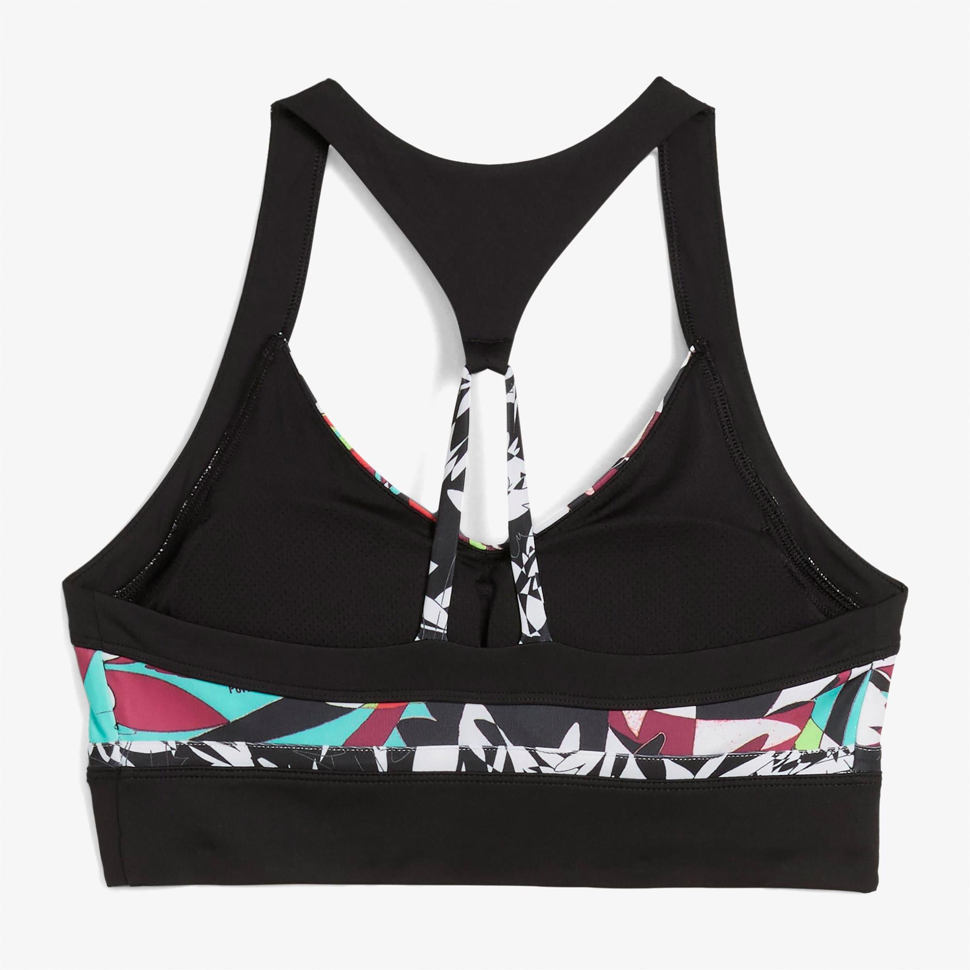 Puma 4Keeps Tropical Aop Lgln Kadın Siyah Bra