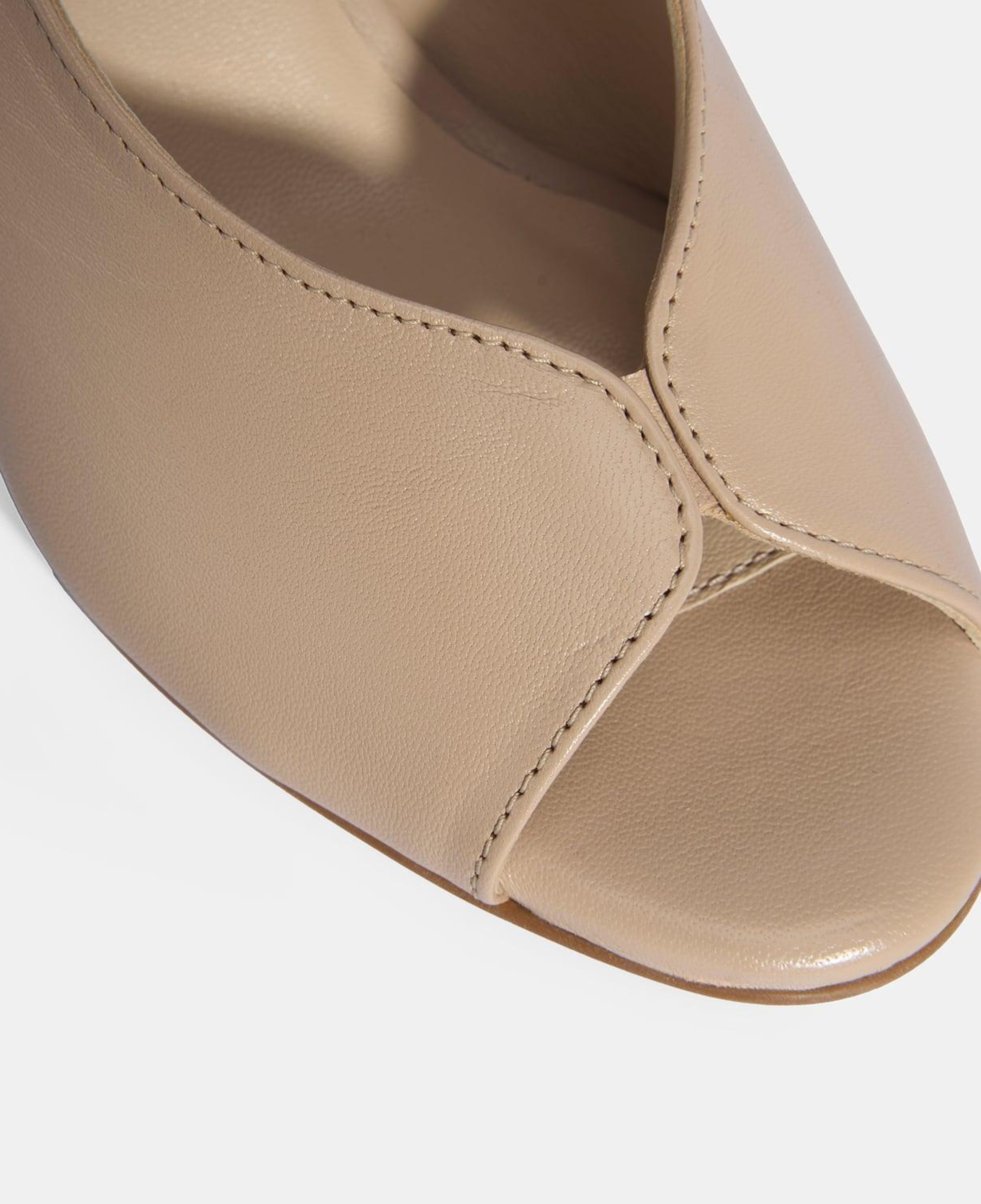 Kadın Vizon DesaComfort Lastik Bantlı Slingback Topuklu Ayakkabı