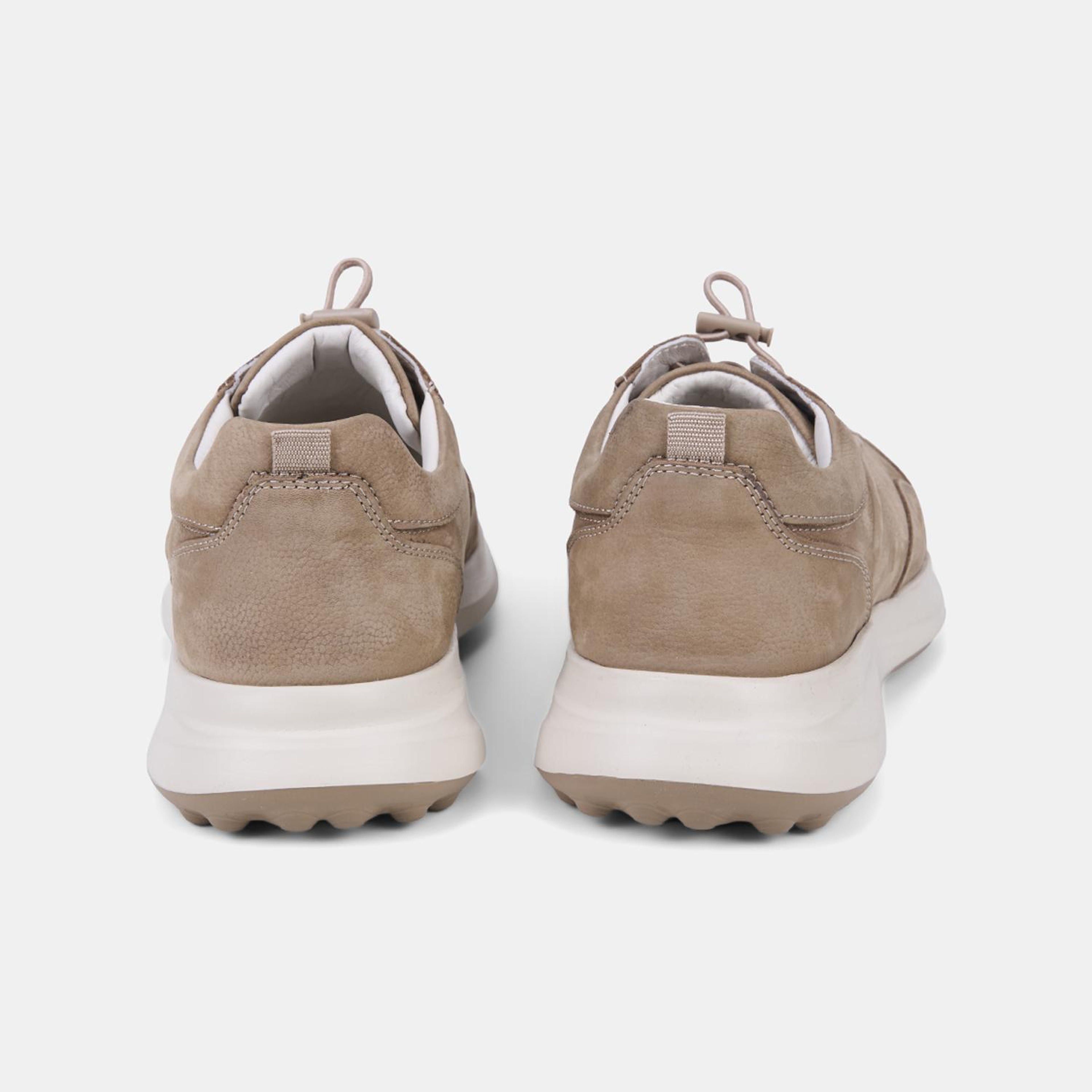 Erkek Vizon DesaComfort Bağcıklı Deri Sneaker