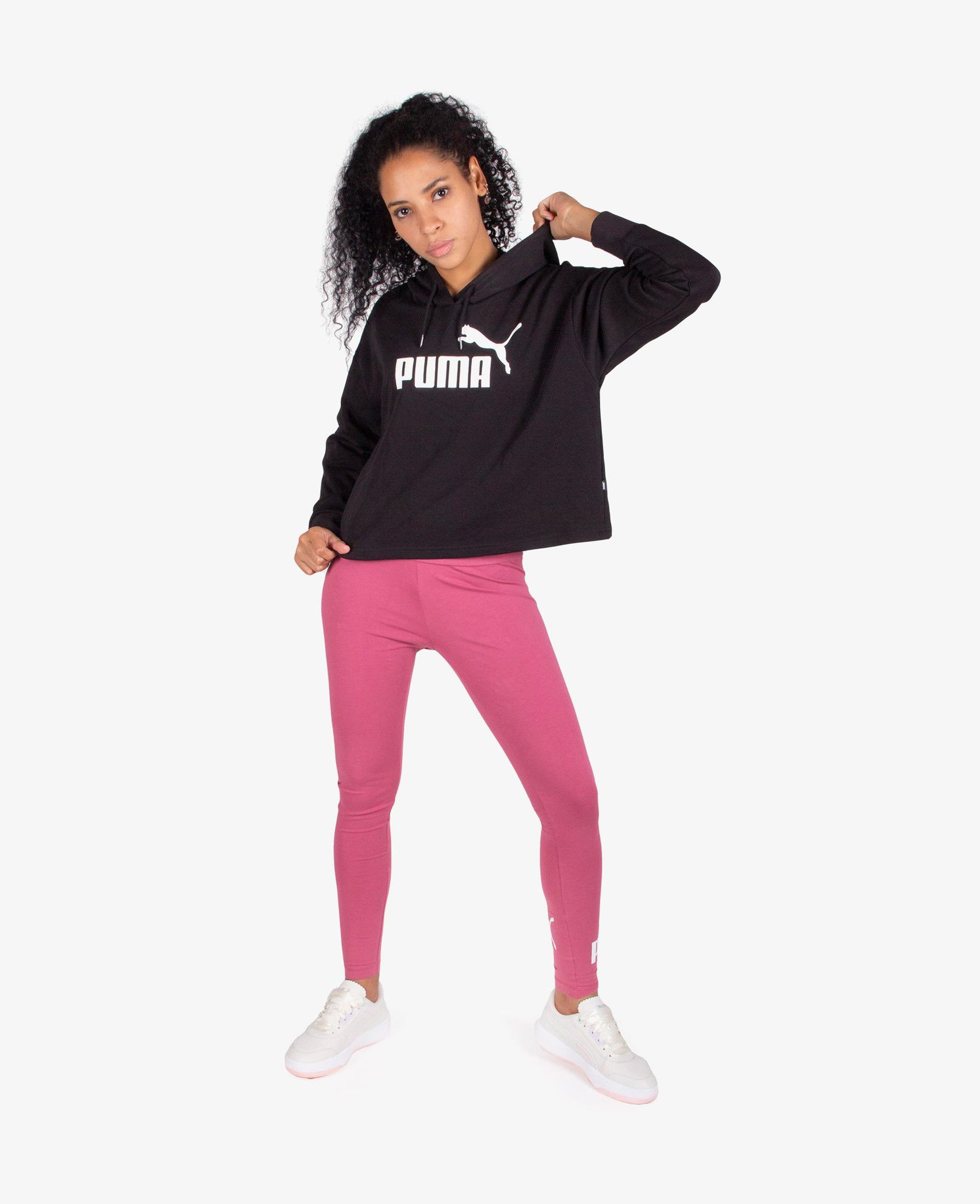 Puma Essentials Cropped Logo Kadın Siyah Günlük Sweatshirt