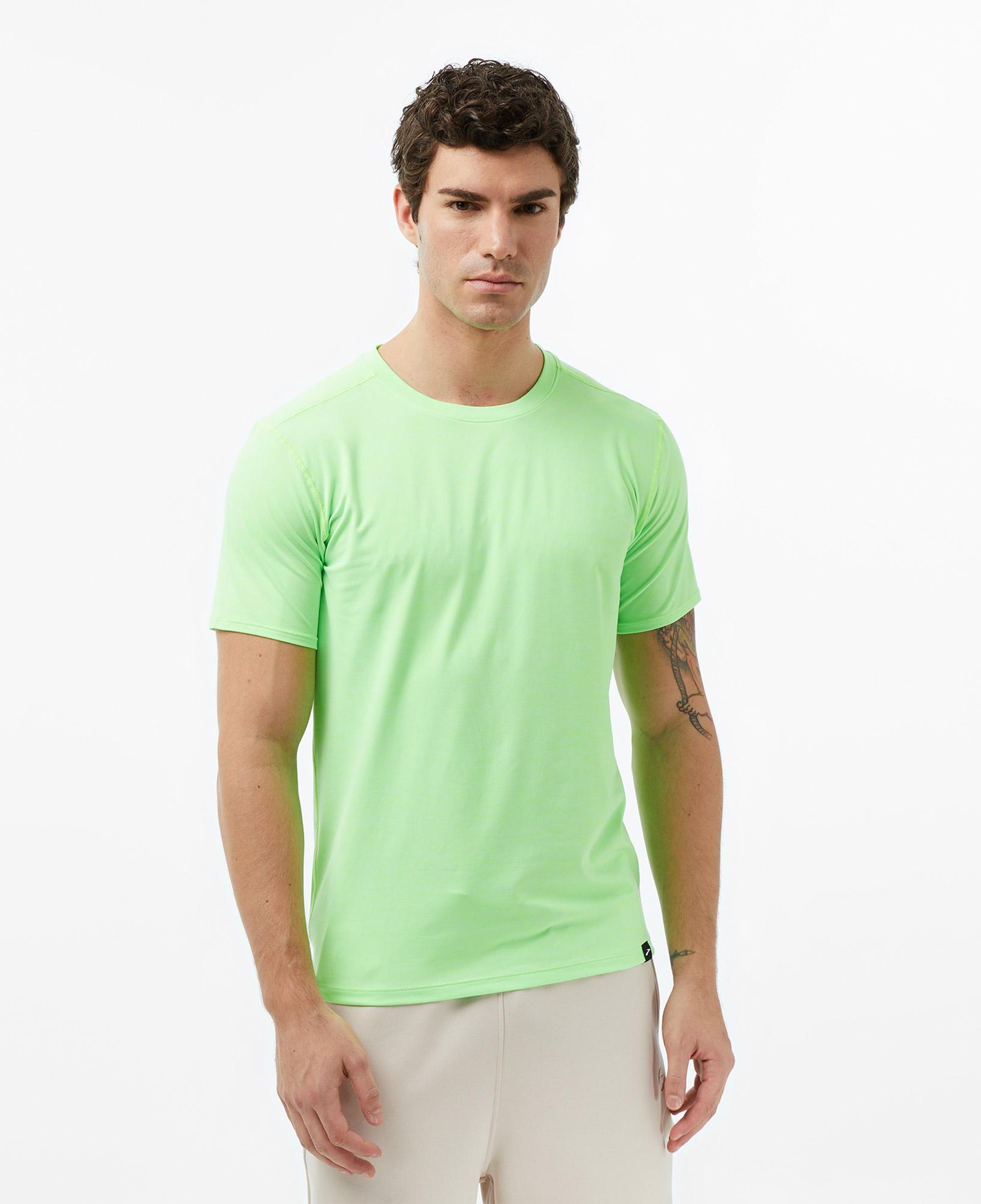 Brooks Luxe Sleeve Erkek Yeşil Koşu T-Shirt
