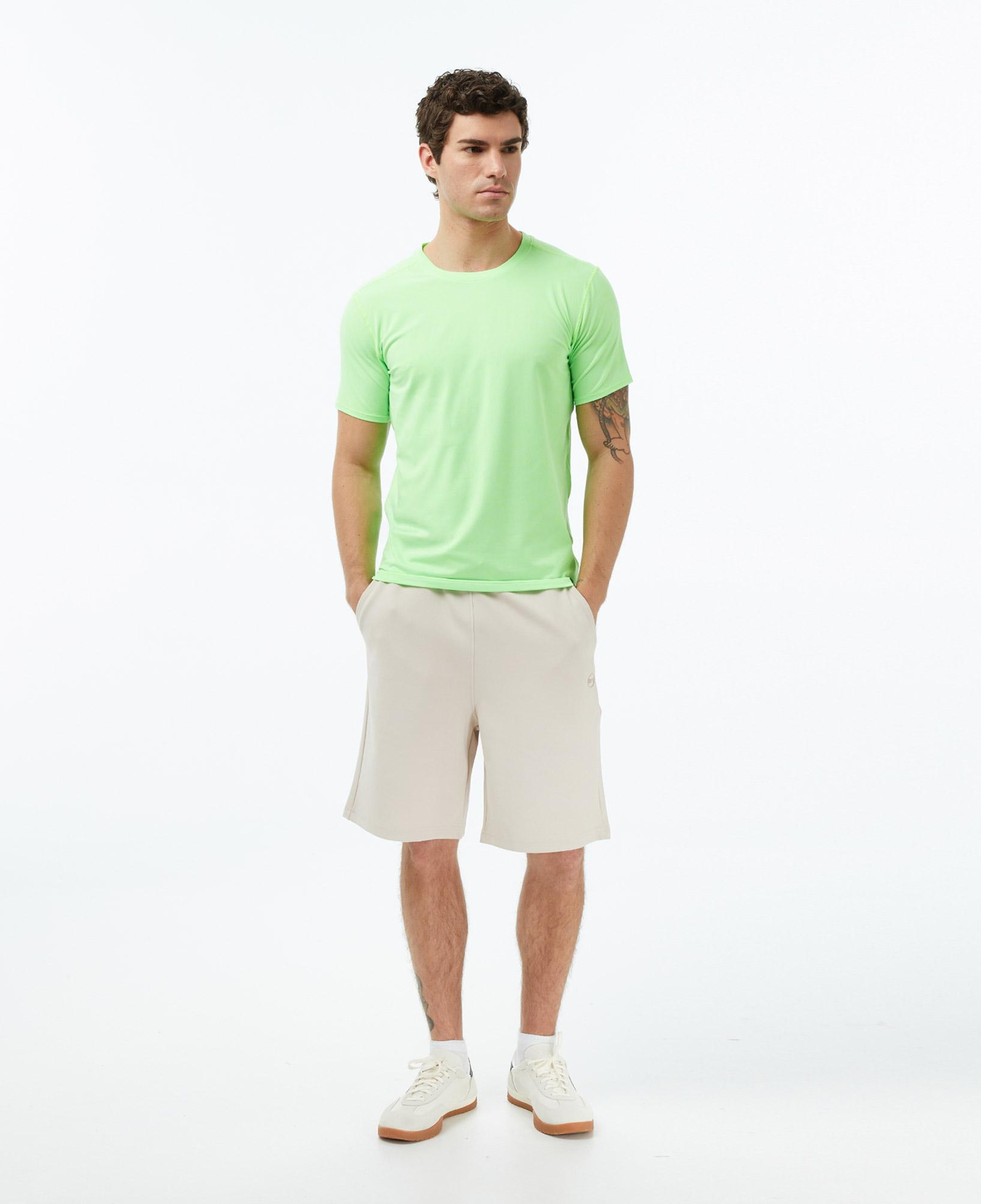 Brooks Luxe Sleeve Erkek Yeşil Koşu T-Shirt