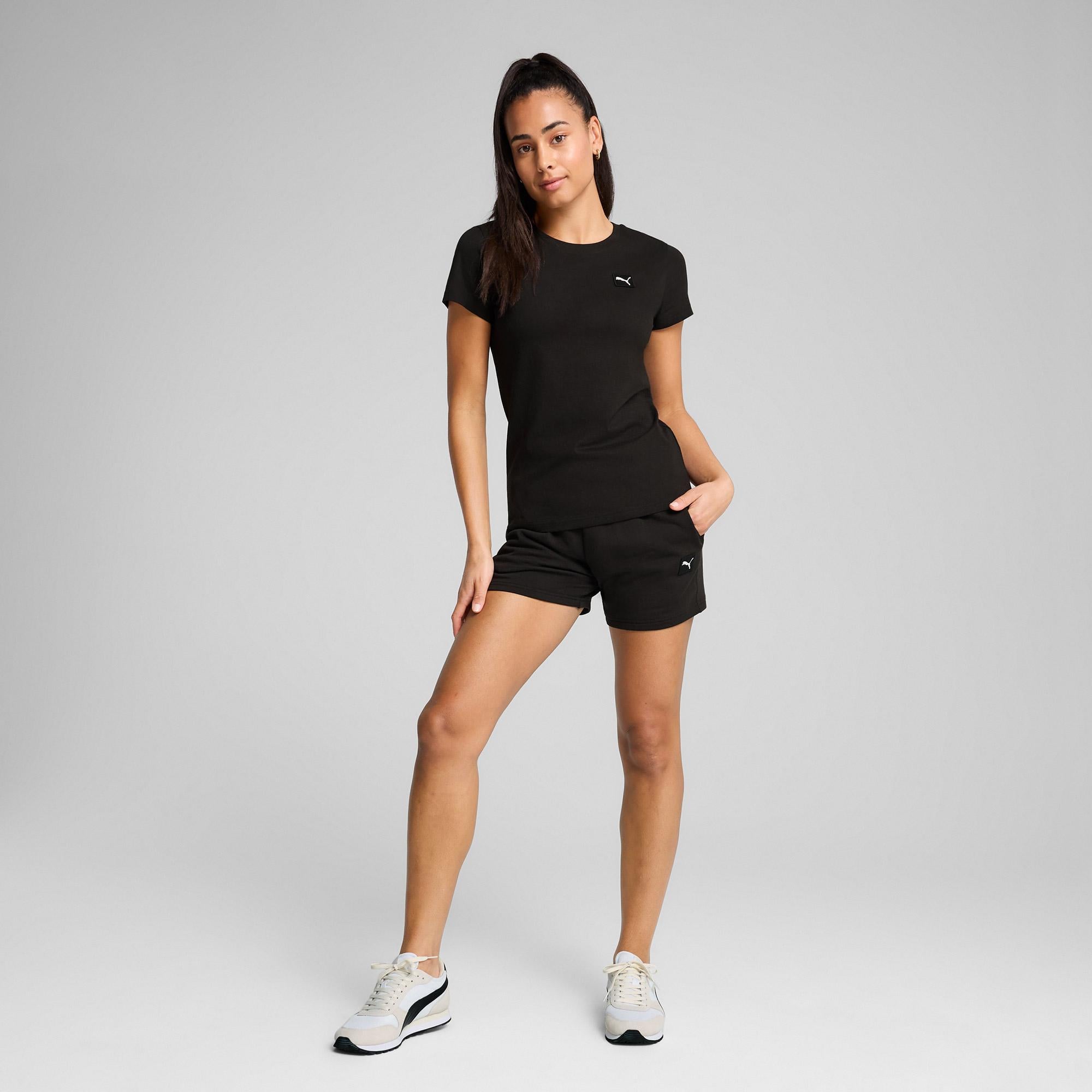 Puma Ess Elevated Kadın Siyah T-Shirt