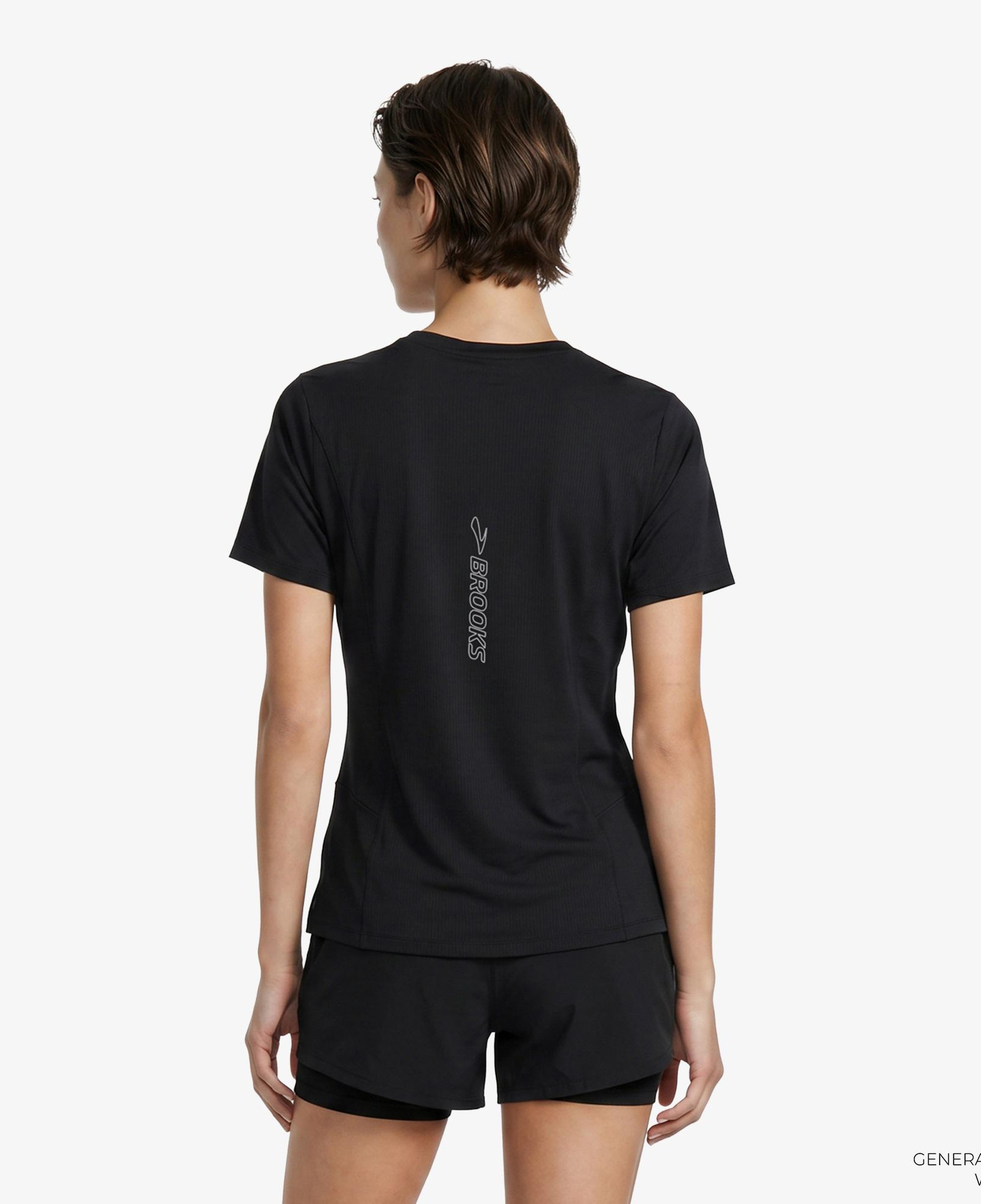 Brooks High Point Sleeve 2.0 Kadın Siyah T-Shirt