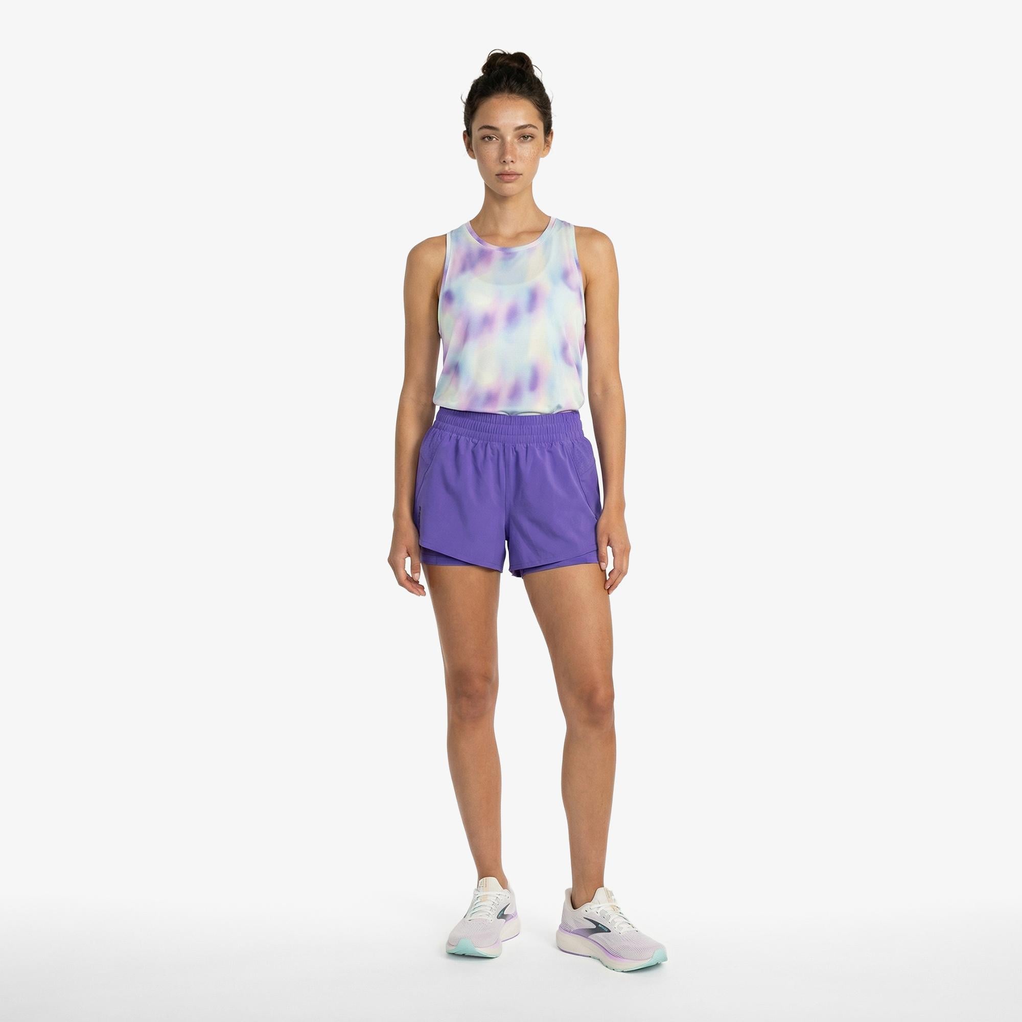Brooks Dash 2-in-1 Kadın Mor Şort
