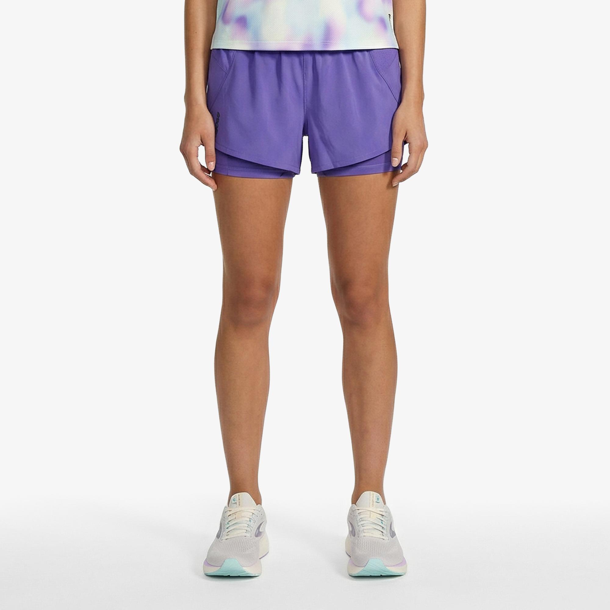 Brooks Dash 2-in-1  Kadın Mor Şort
