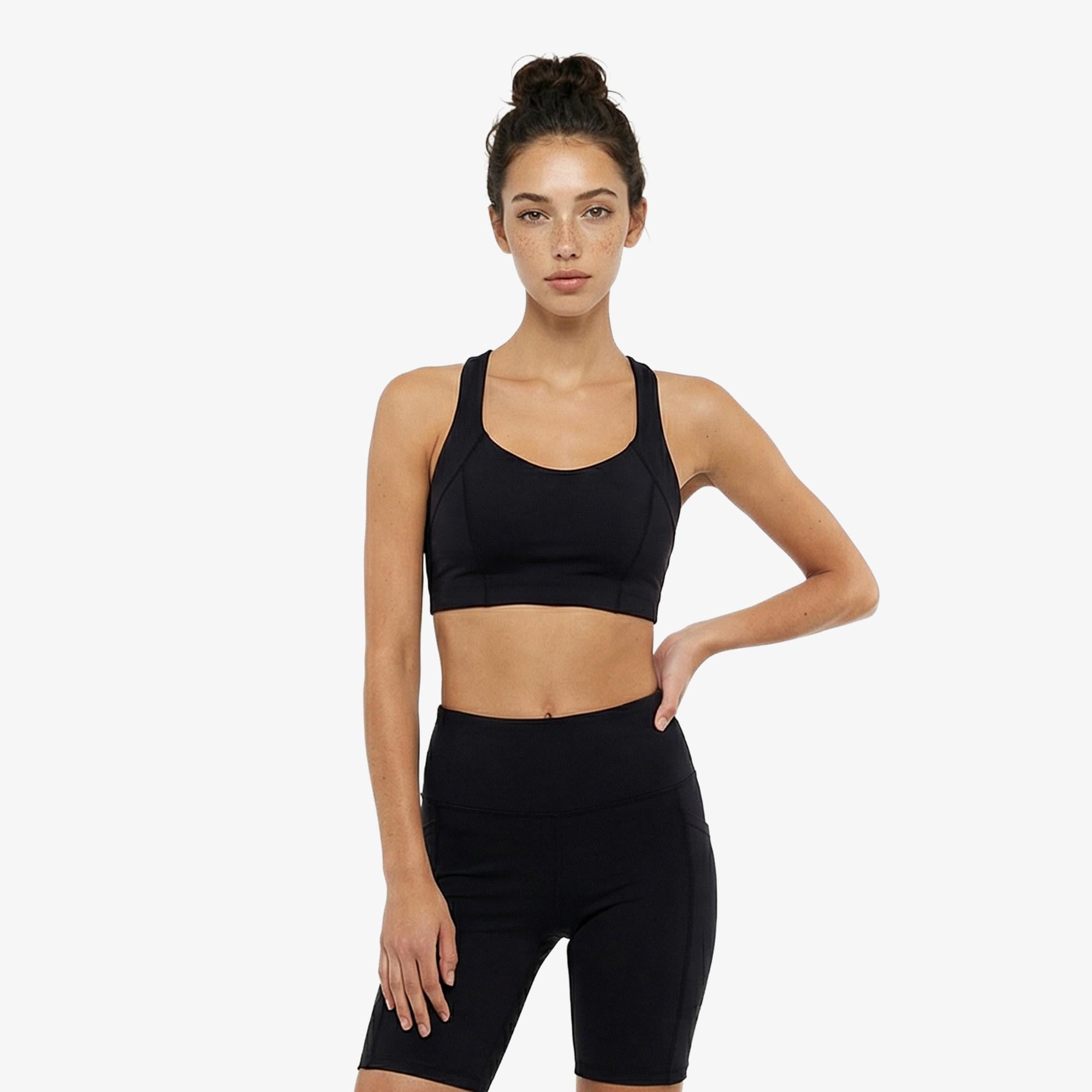 Brooks Chaser Padded Kadın Siyah Bra