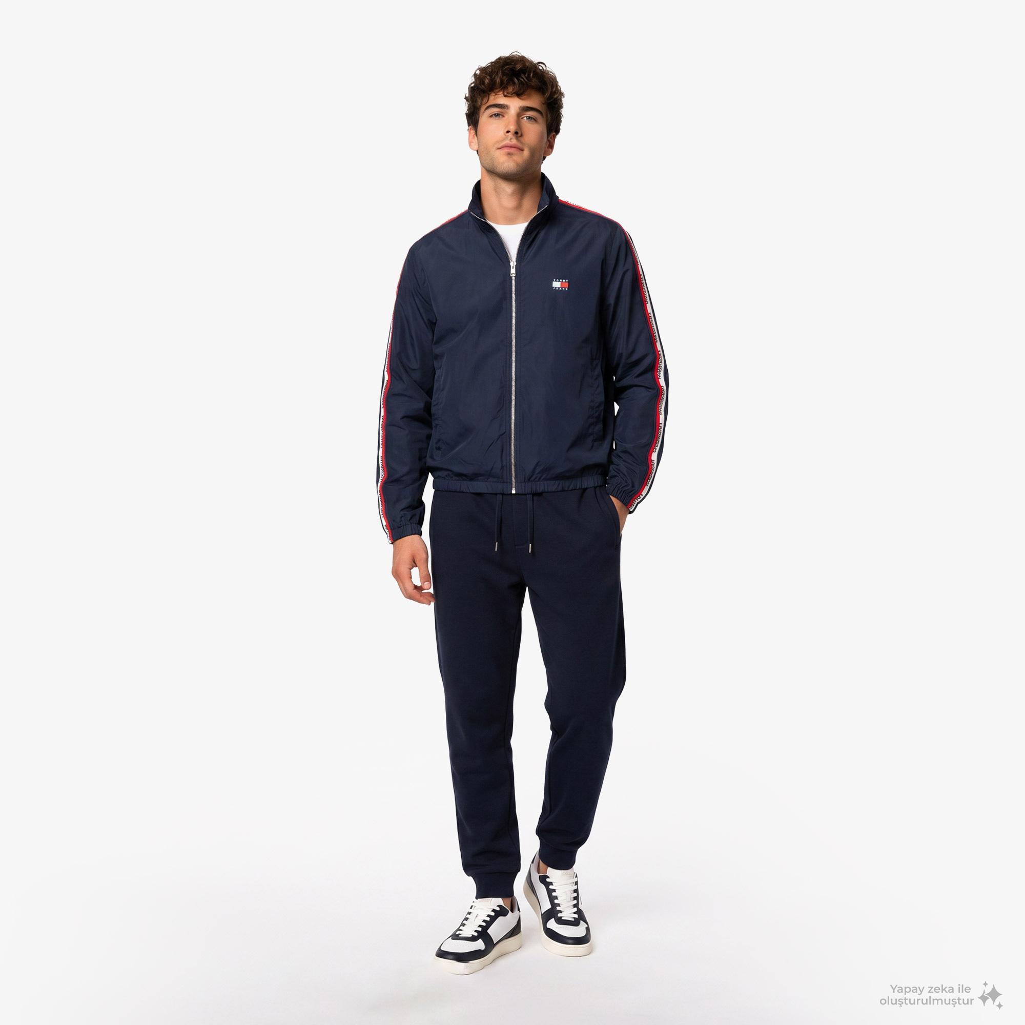 Tommy Hilfiger Tape Essential Erkek Mavi Ceket