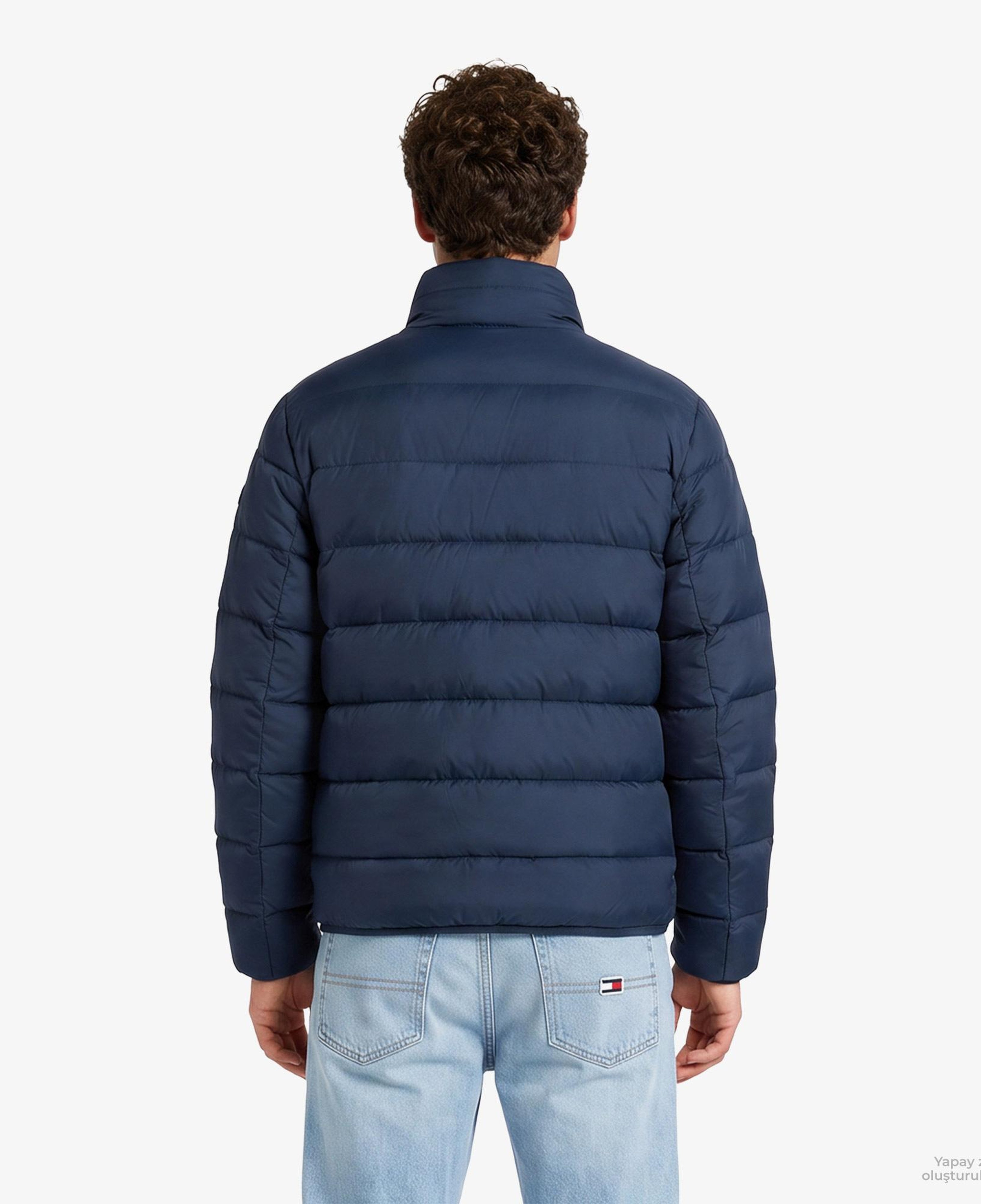 Tommy Hilfiger Light Down Erkek Mavi Mont