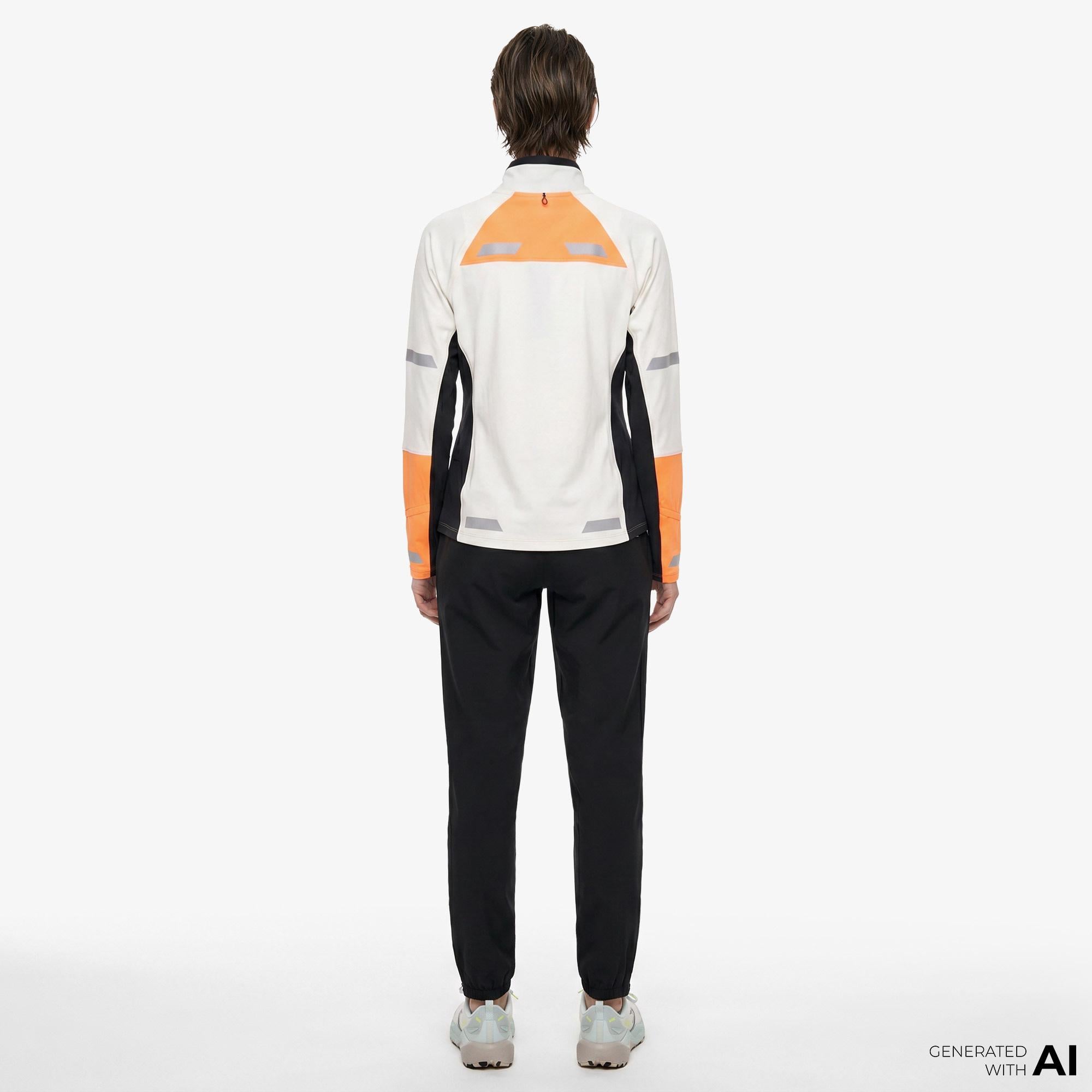 Brooks Run Visible 1/2 Zip 2.0 Kadın Beyaz T-Shirt
