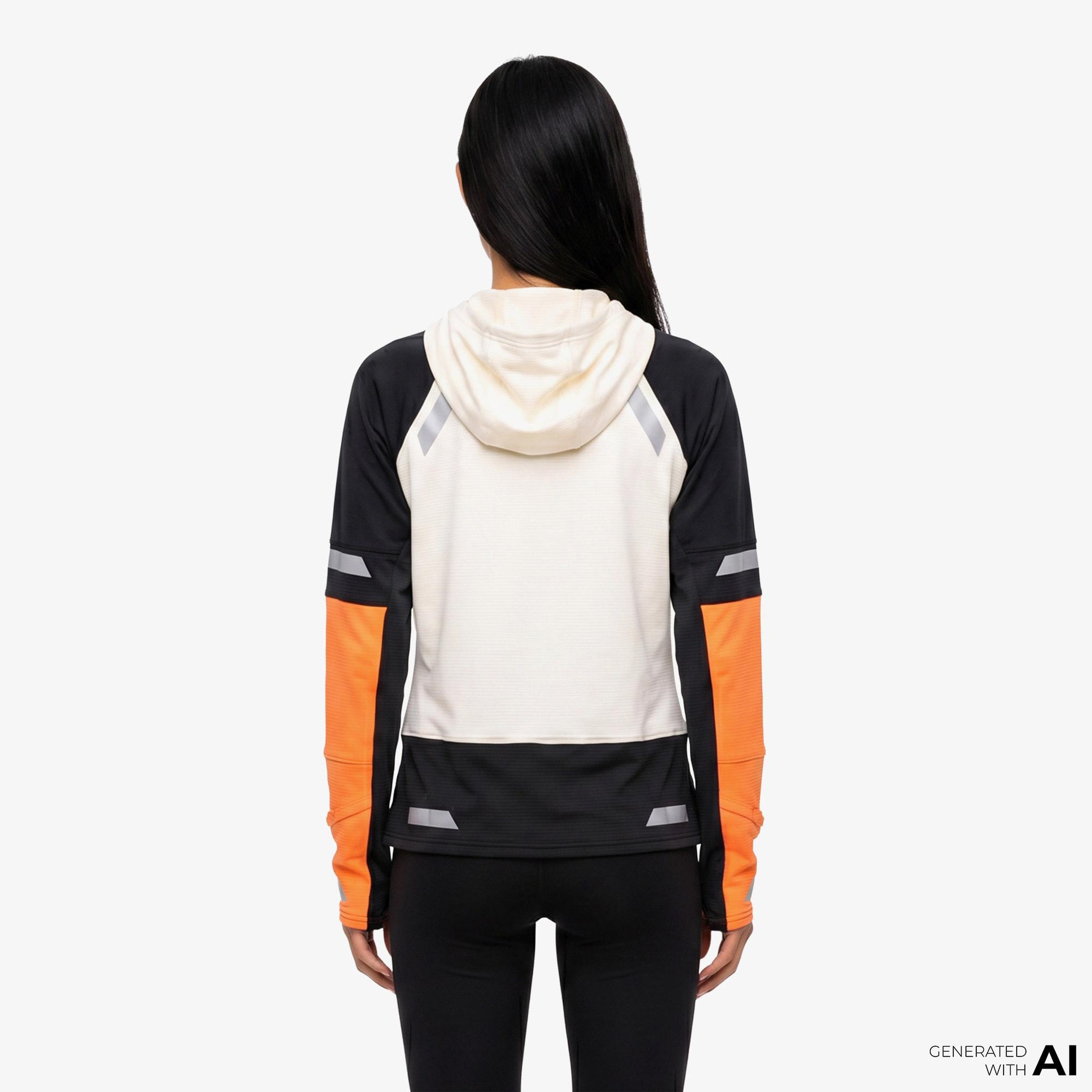 Brooks Run Visible Thermal 2.0 Kadın Beyaz Hoodie