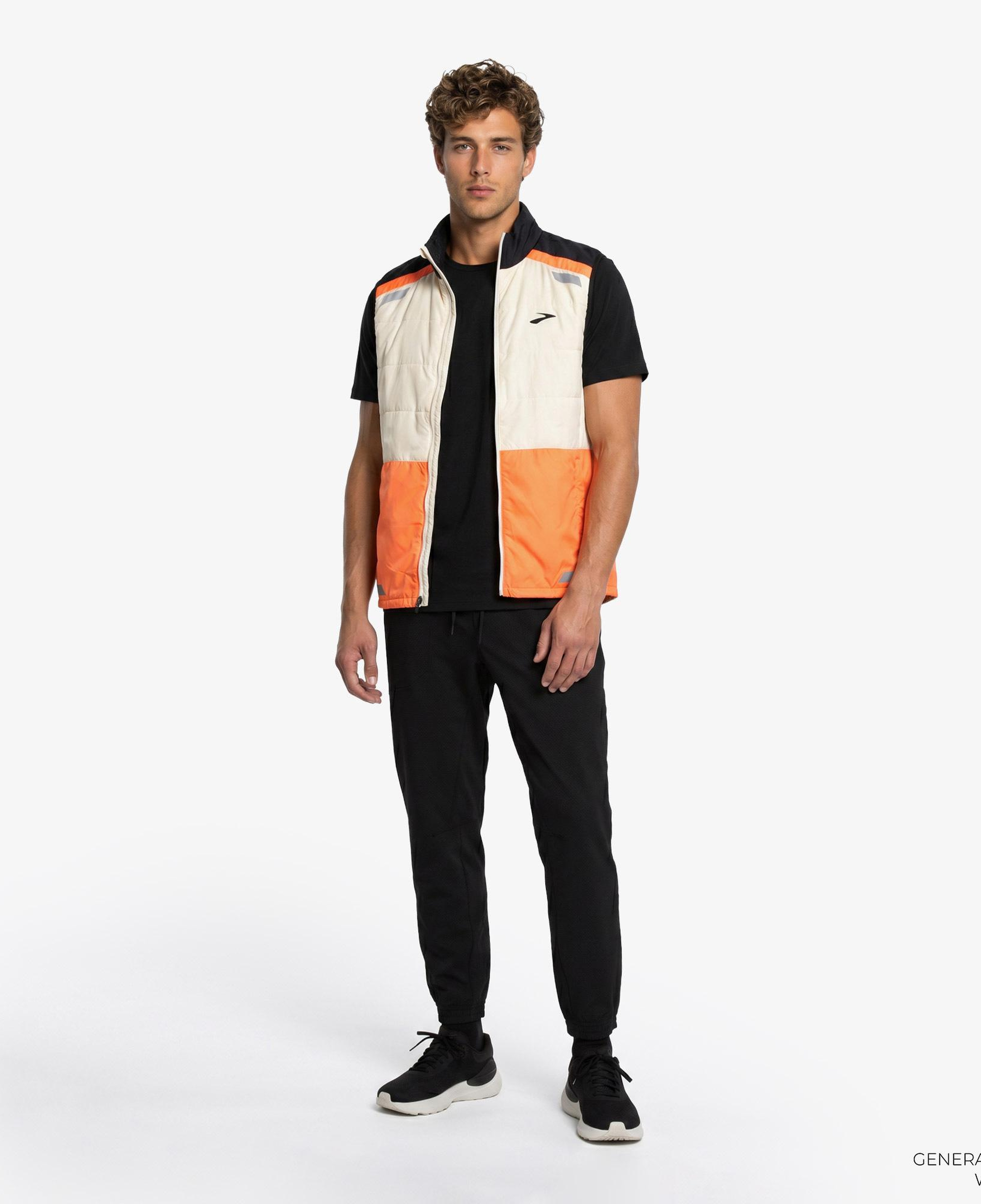 Brooks Run Visible Insulated Vest 2.0 Erkek Beyaz Yelek