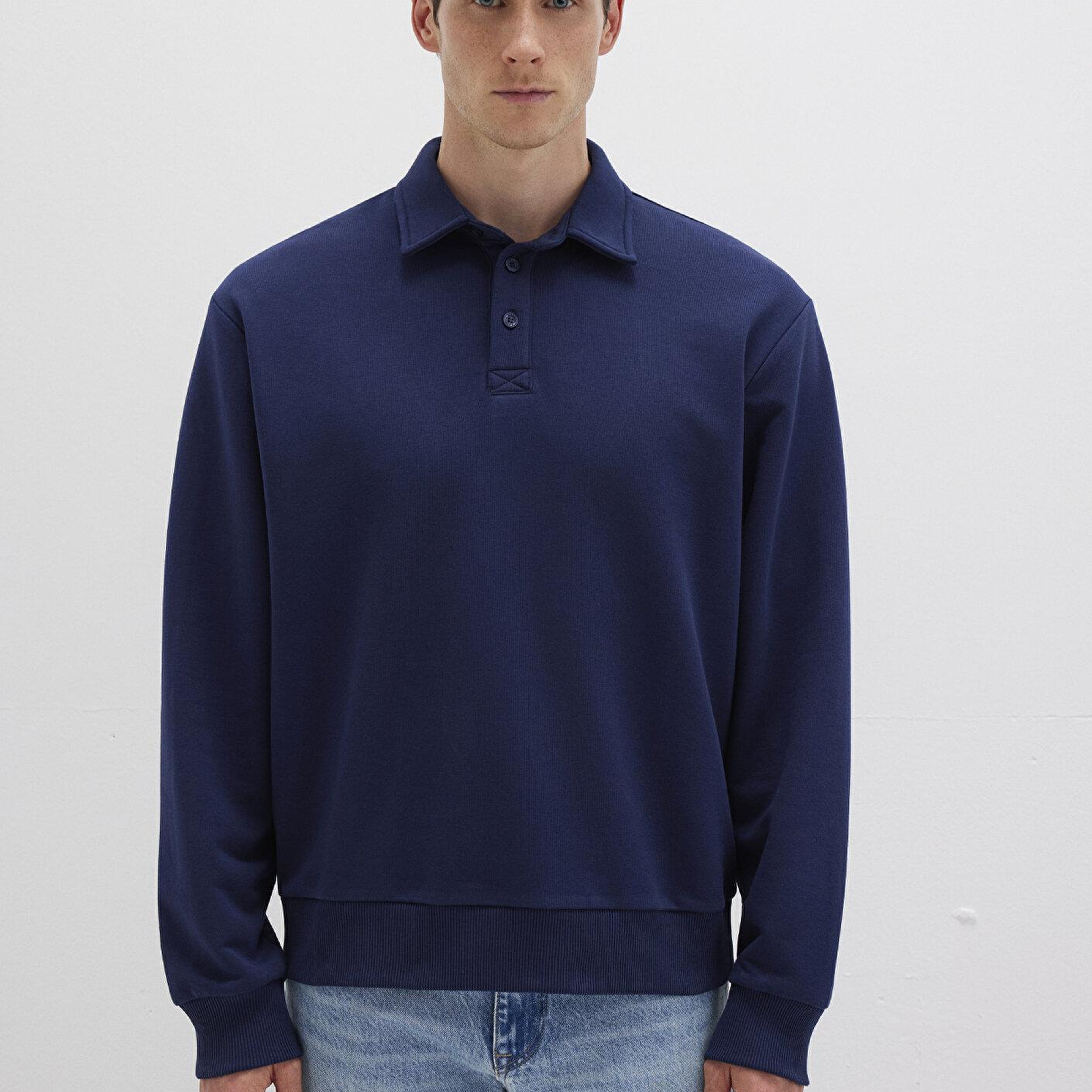 Mavi Lacivert Polo Sweatshirt 0611689-84371