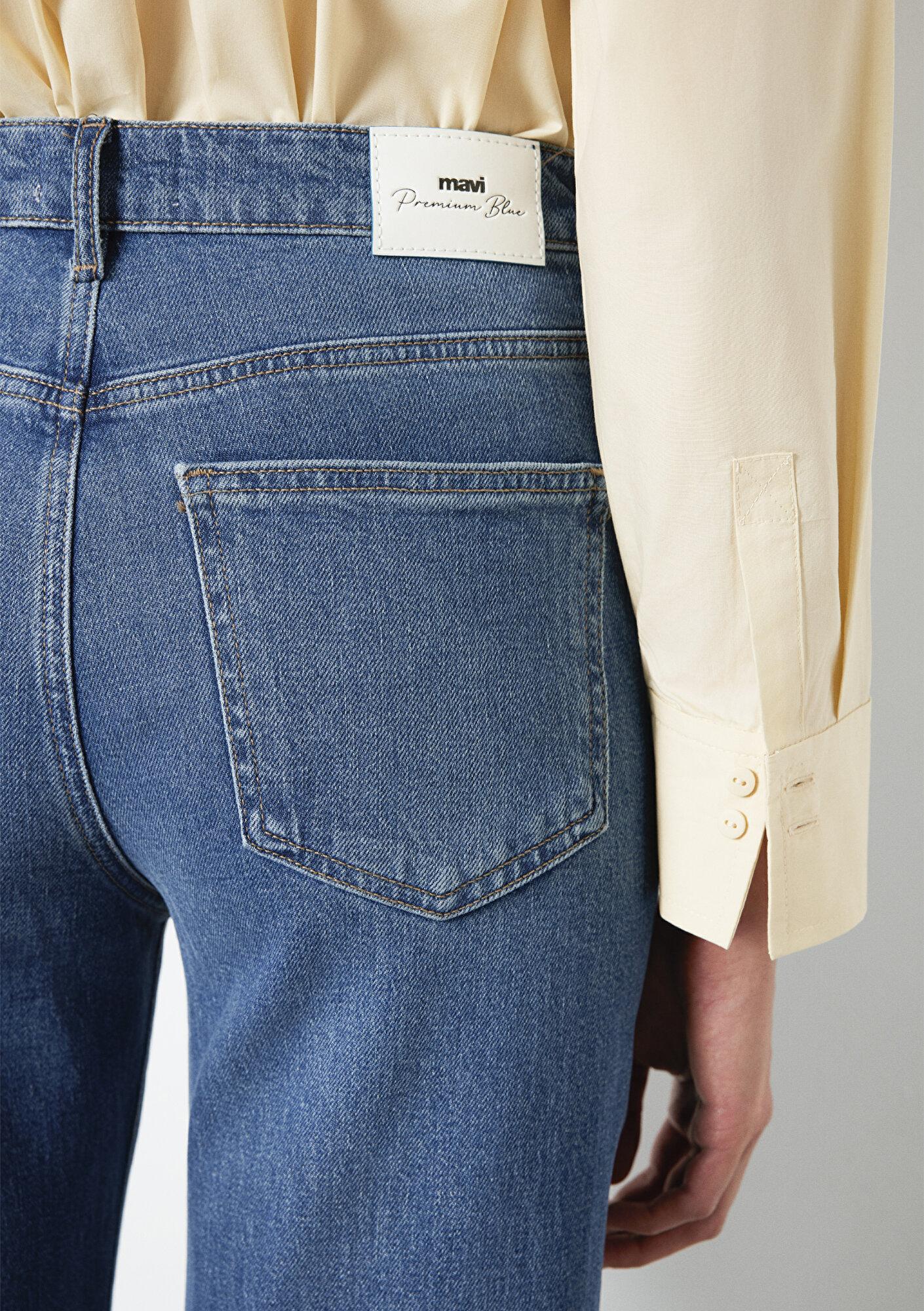 Mavi Victoria Premium Blue Puslu Koyu Mavi Jean Pantolon 101072-A3035