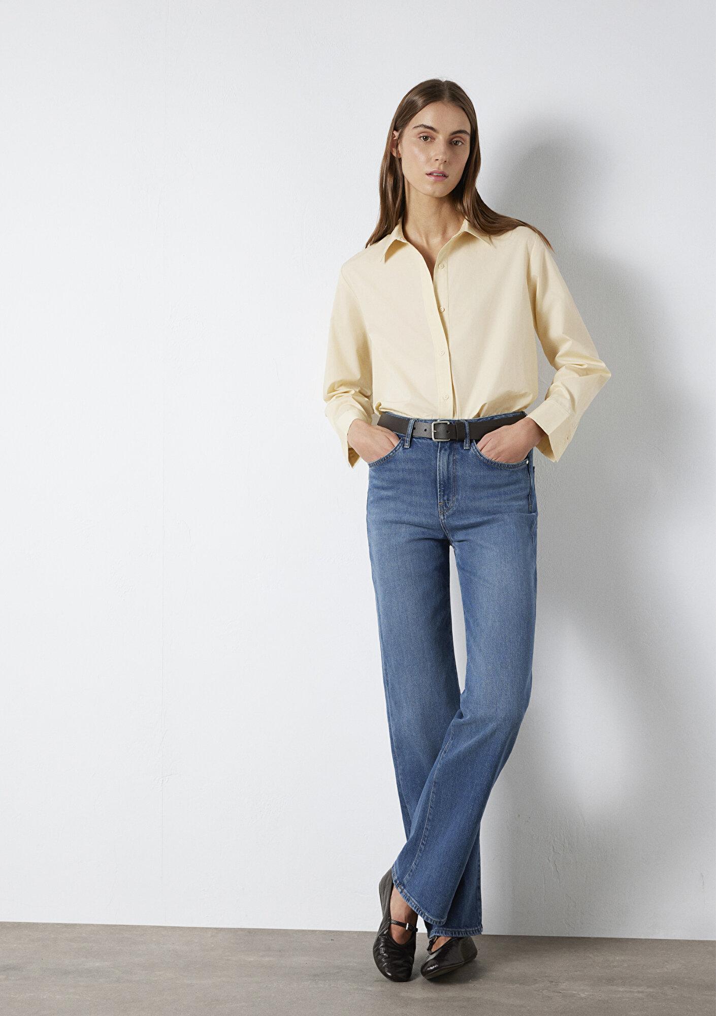 Mavi Victoria Premium Blue Puslu Koyu Mavi Jean Pantolon 101072-A3035