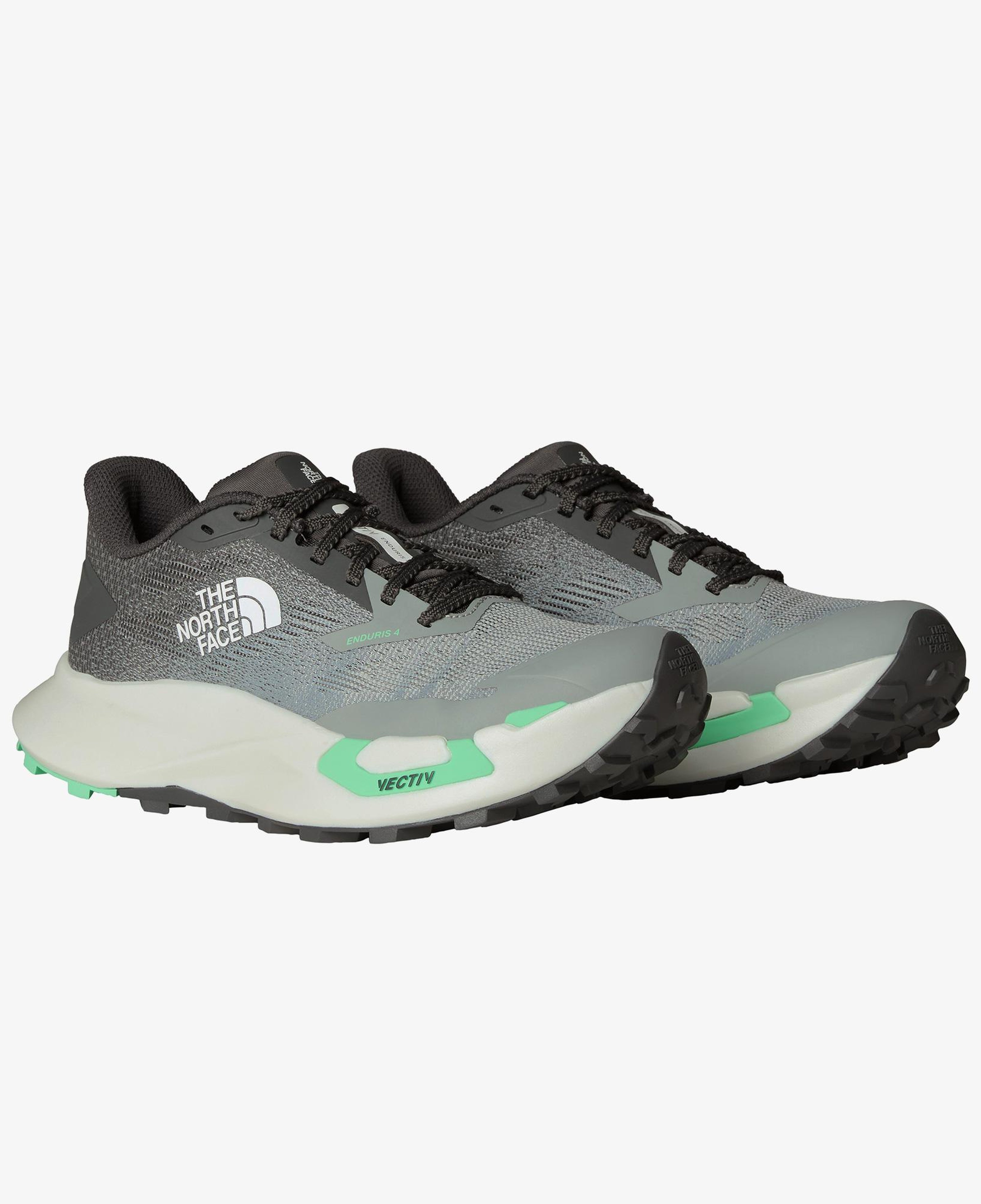 The North Face Vectiv Enduris 4 Kadın Gri Koşu Ayakkabısı