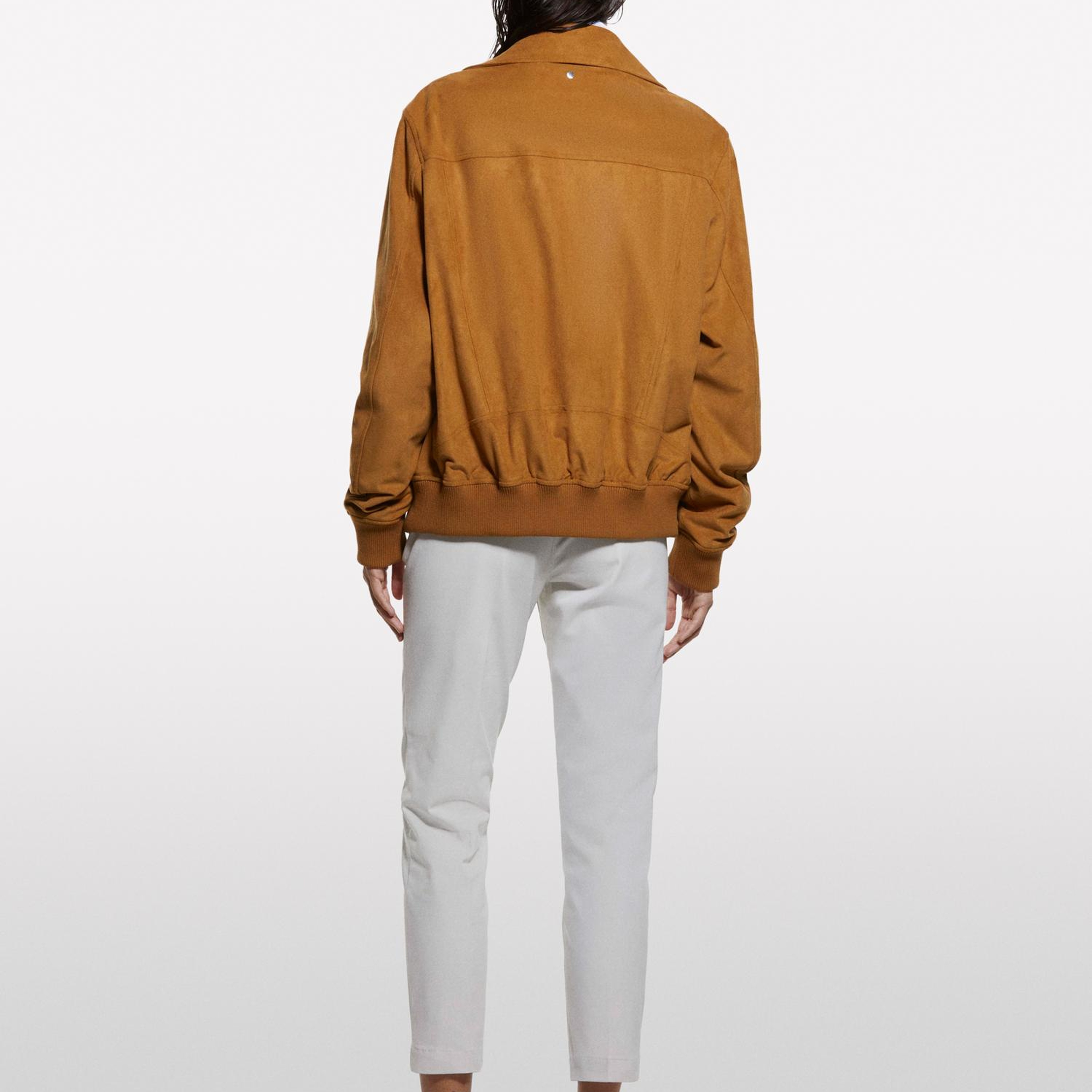Kadın Krem Slim Fit Gabardin Pantolon