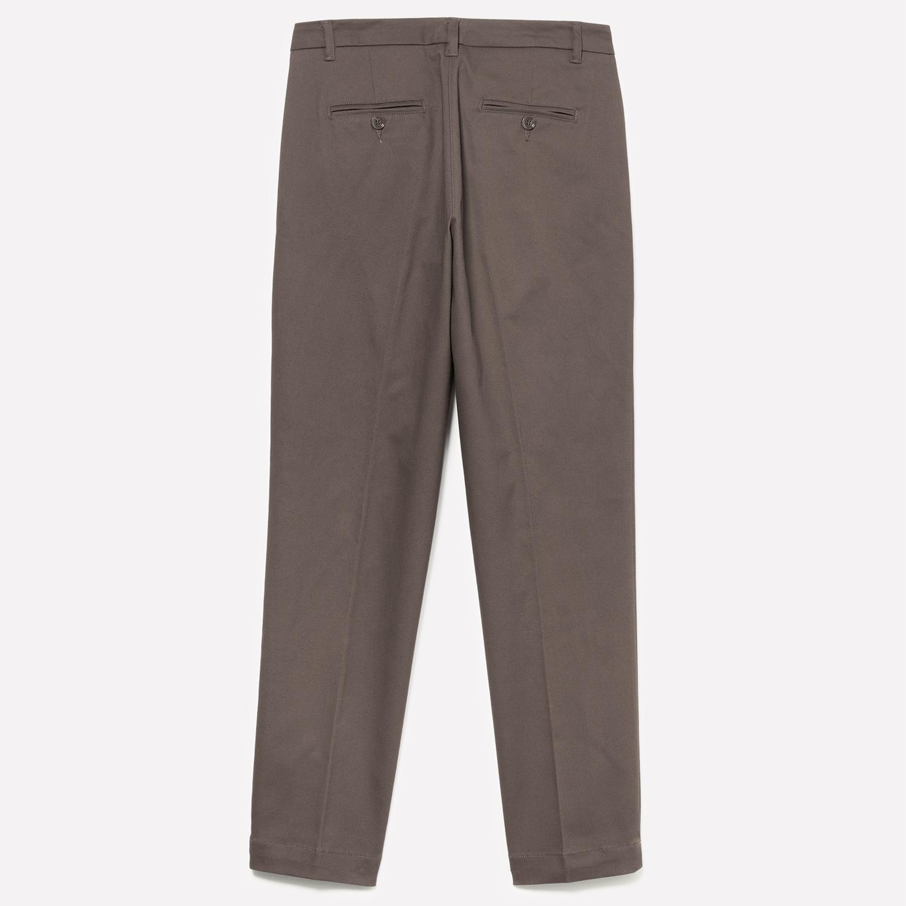 Kadın Gri Slim Fit Gabardin Pantolon