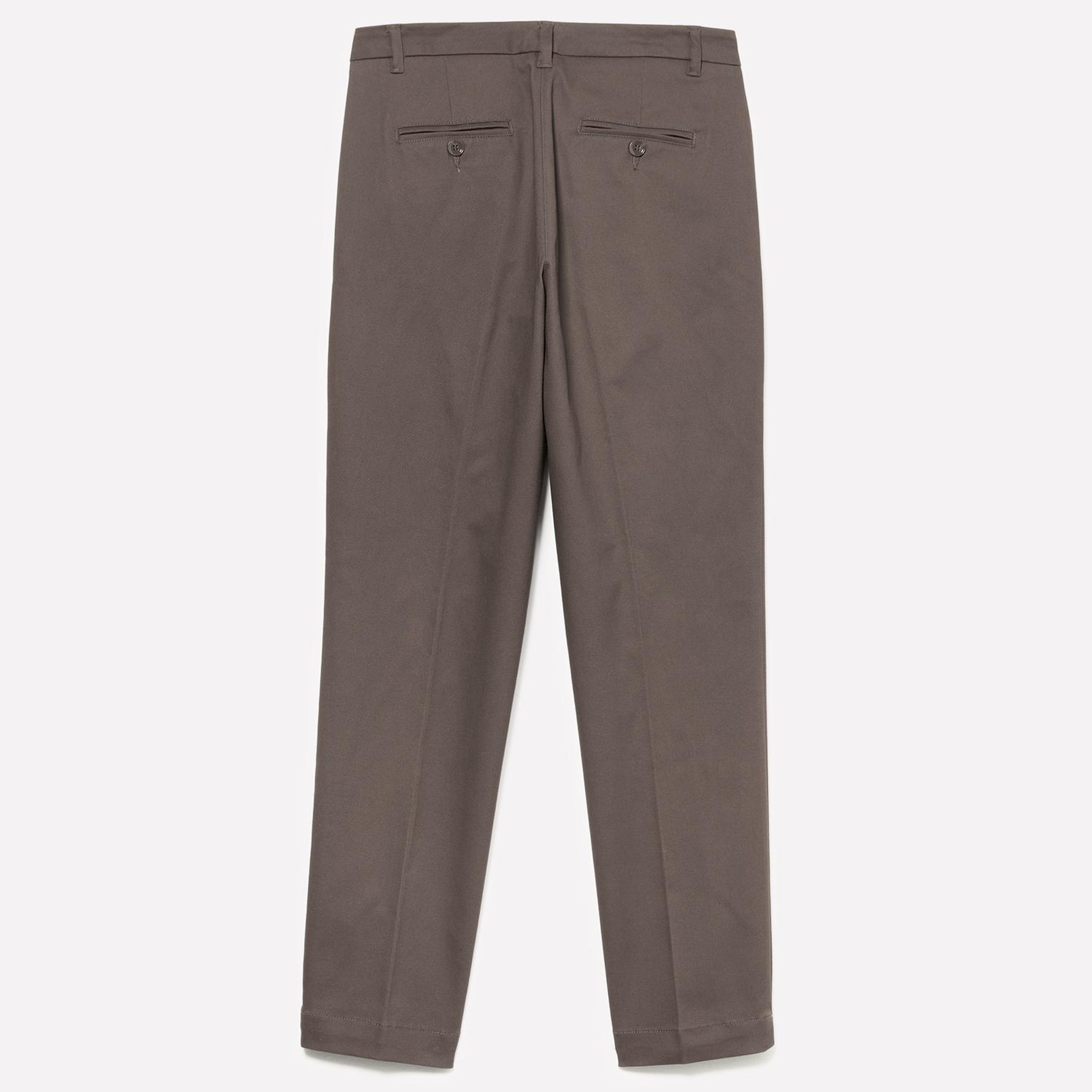 Kadın Gri Slim Fit Gabardin Pantolon