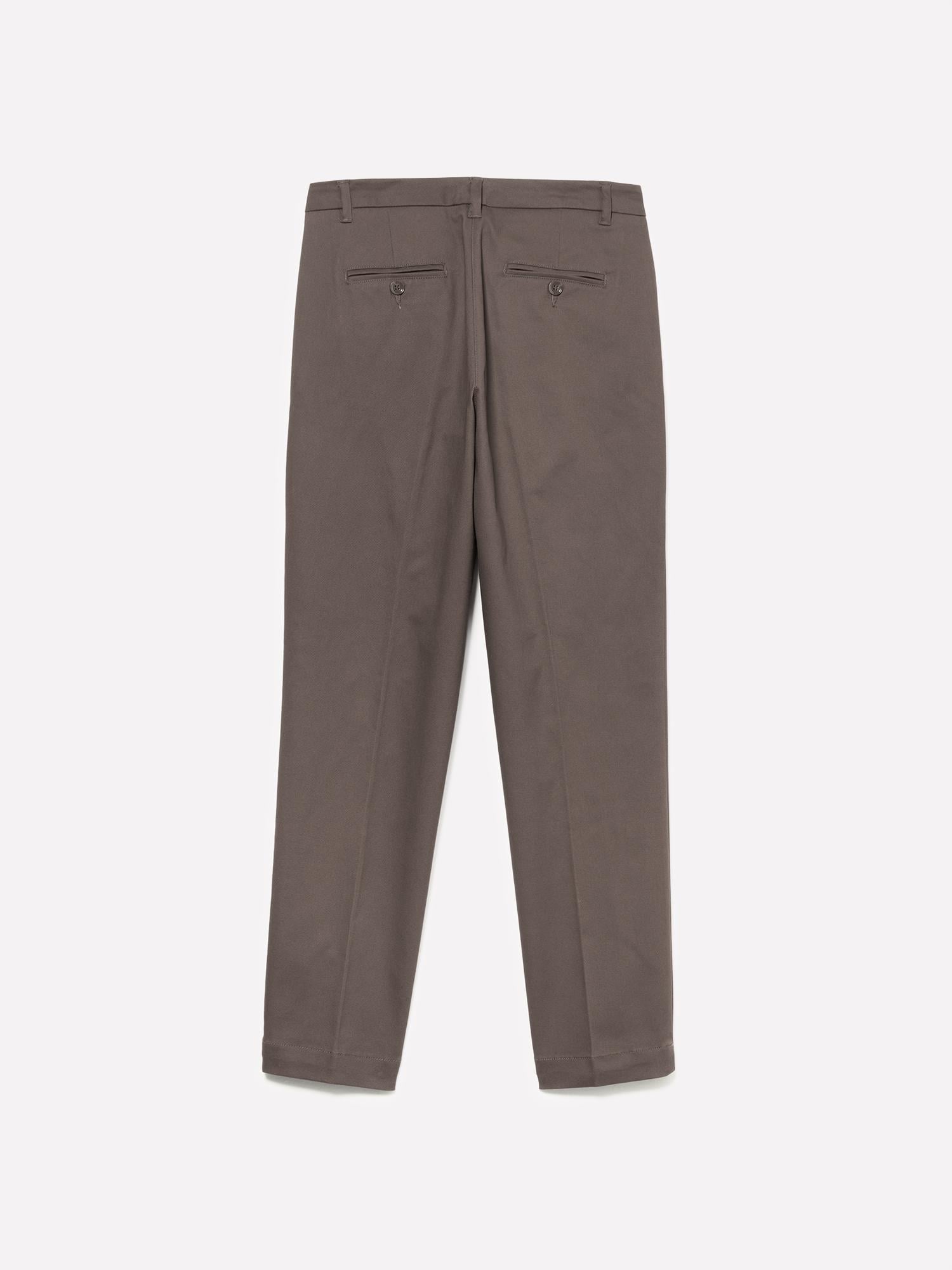 Kadın Gri Slim Fit Gabardin Pantolon