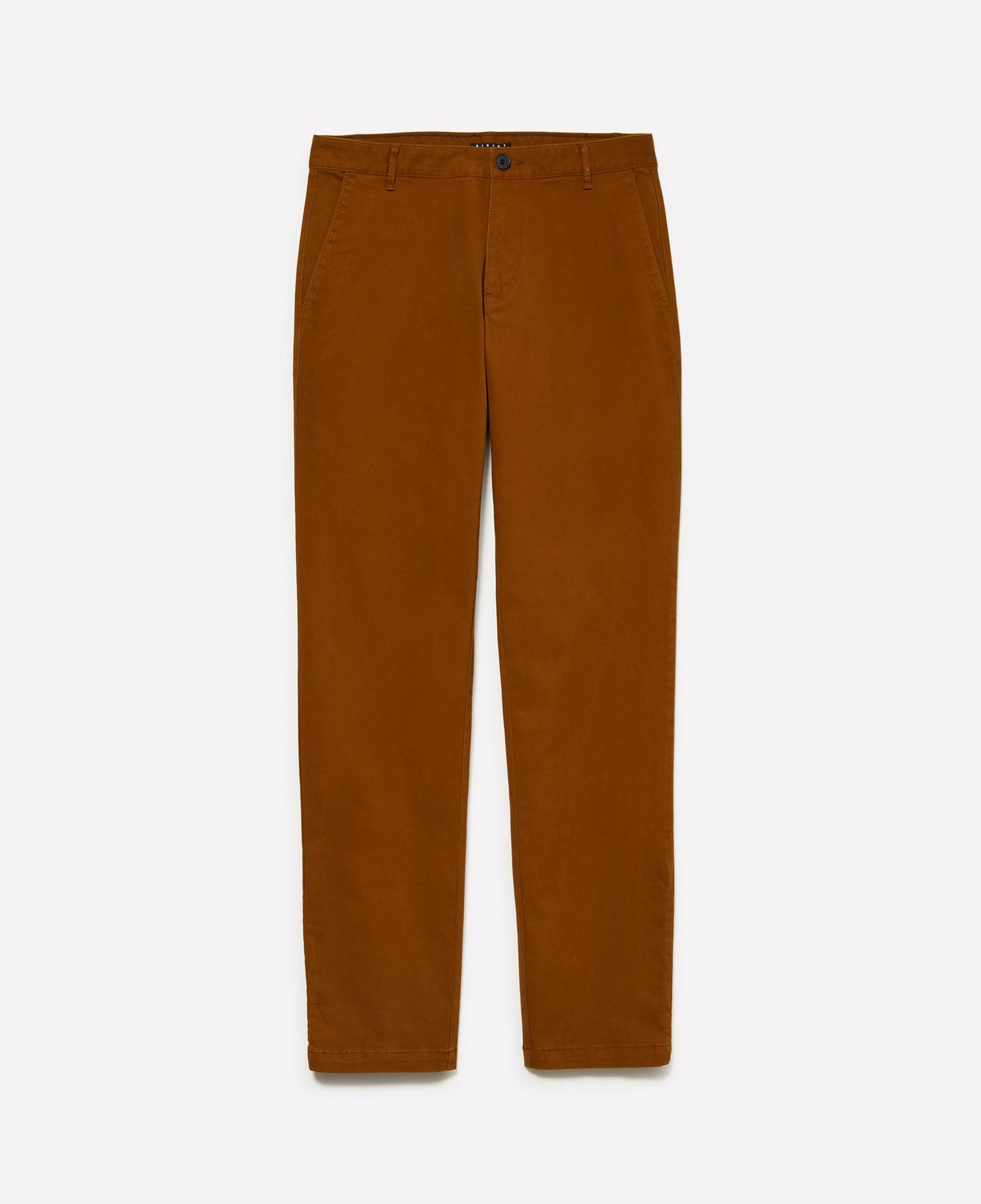 Erkek Taba Slim Fit Vintage Efekt Chino Pantolon