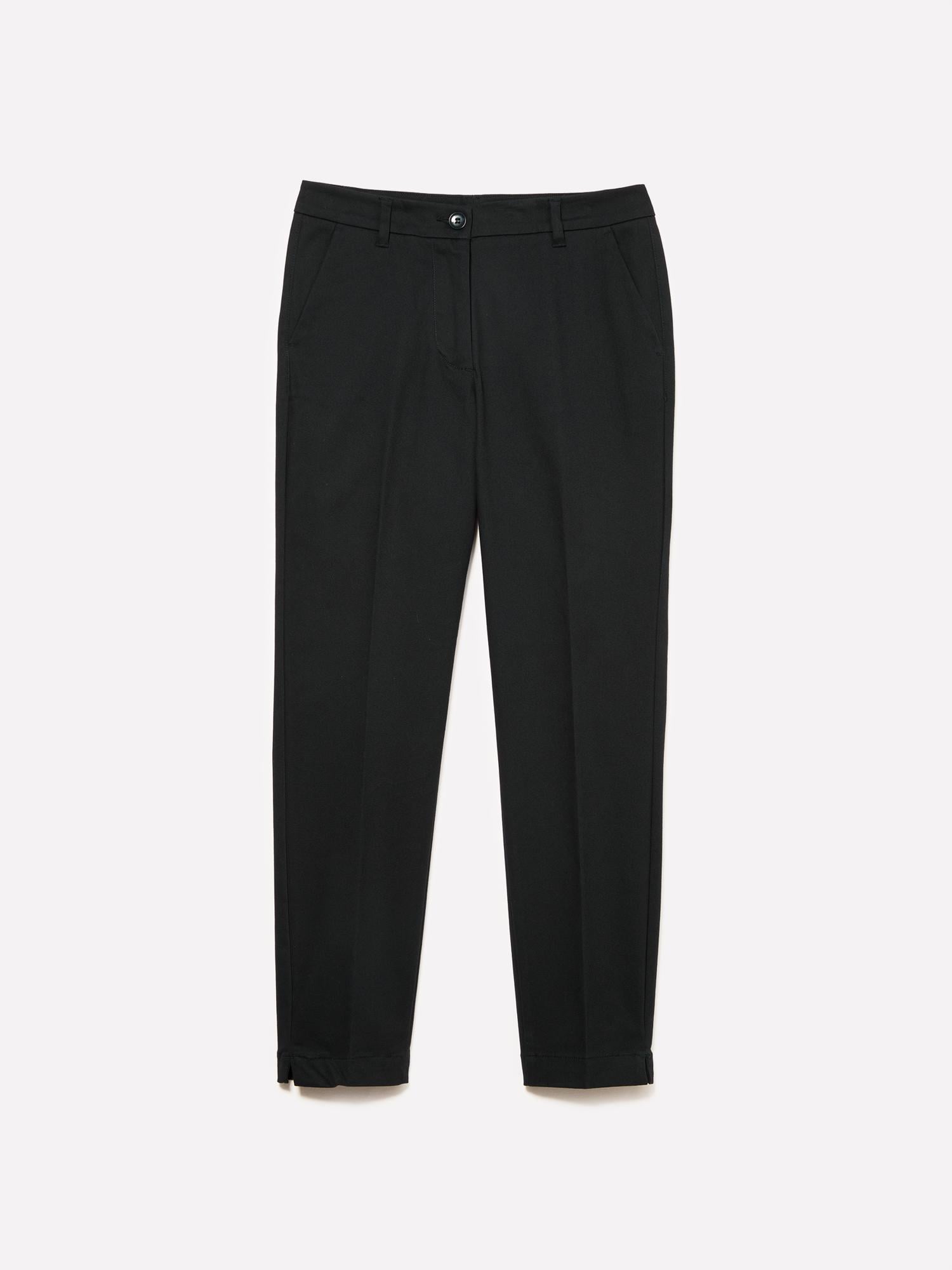 Kadın Siyah Slim Fit Gabardin Pantolon