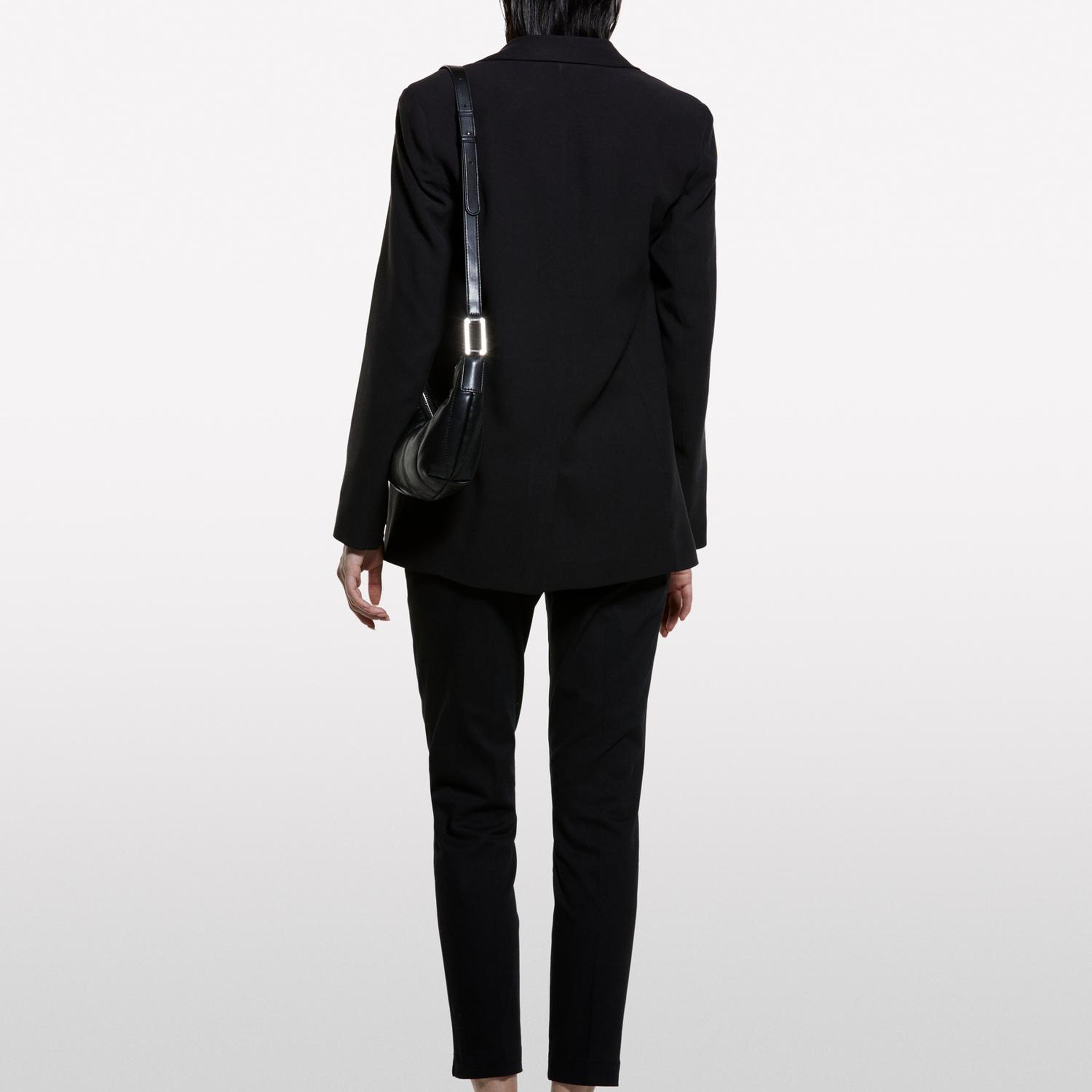 Kadın Siyah Slim Fit Gabardin Pantolon