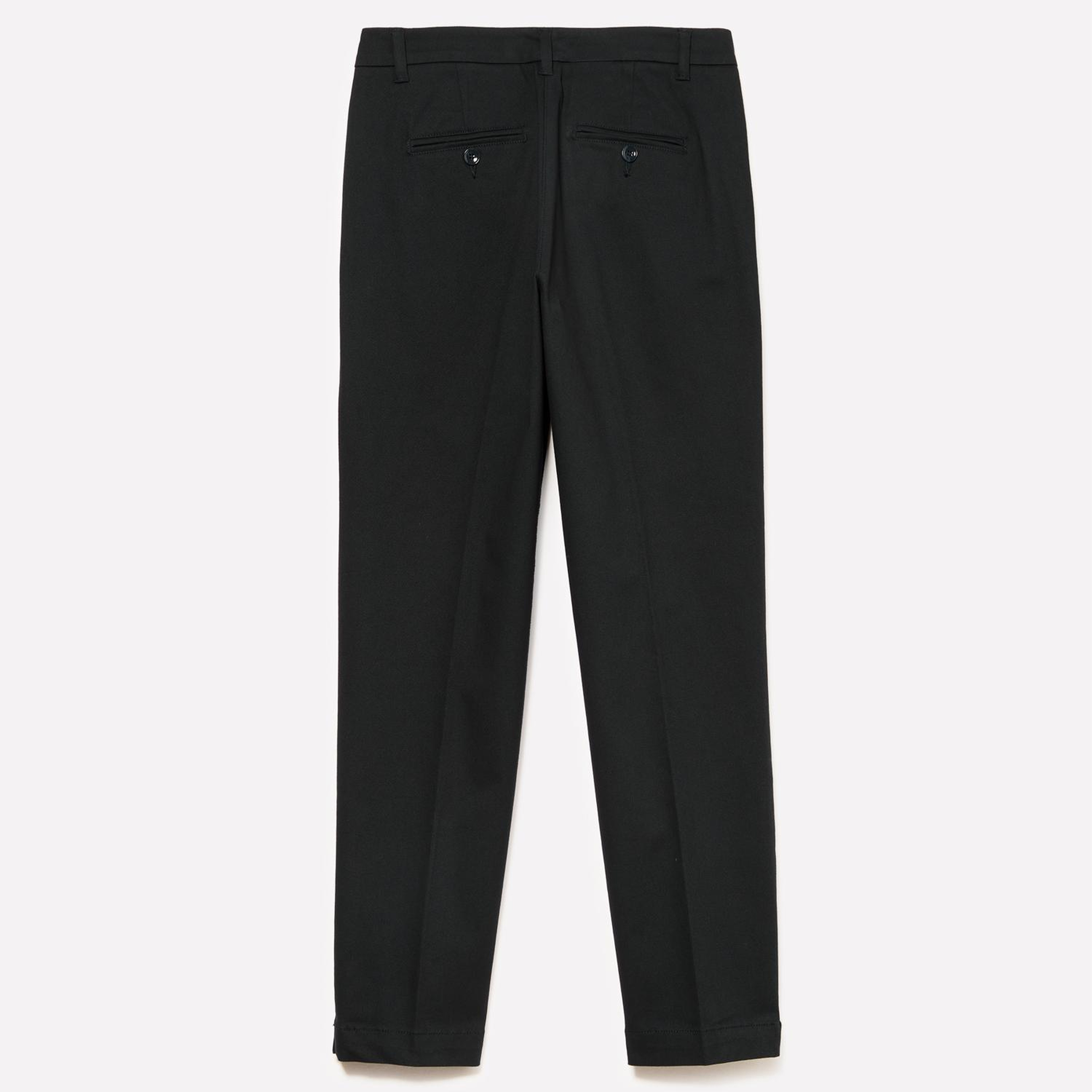 Kadın Siyah Slim Fit Gabardin Pantolon