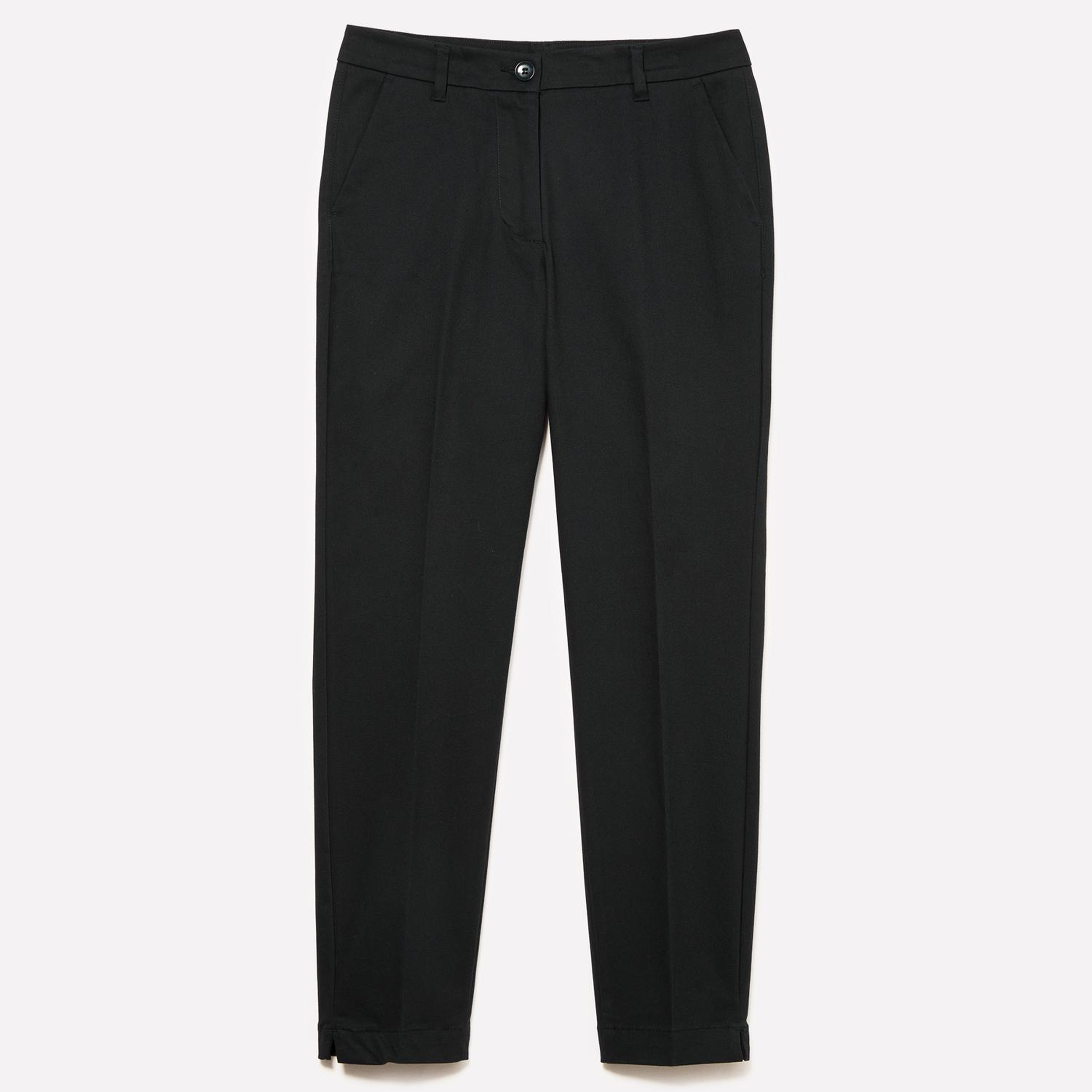 Kadın Siyah Slim Fit Gabardin Pantolon