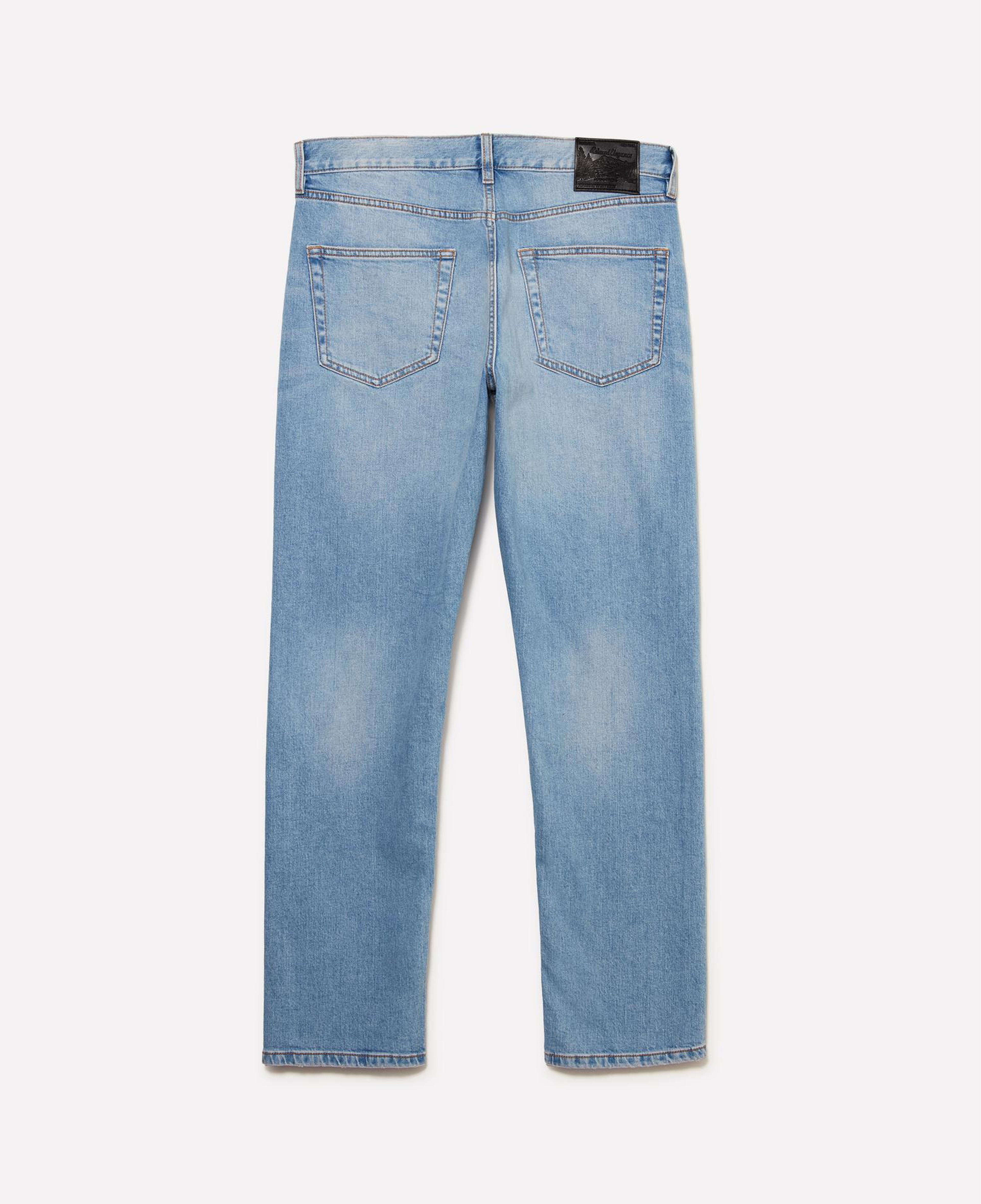 Erkek Açık Mavi Pamuk Karışımlı Regular Fit Denim Pantolon
