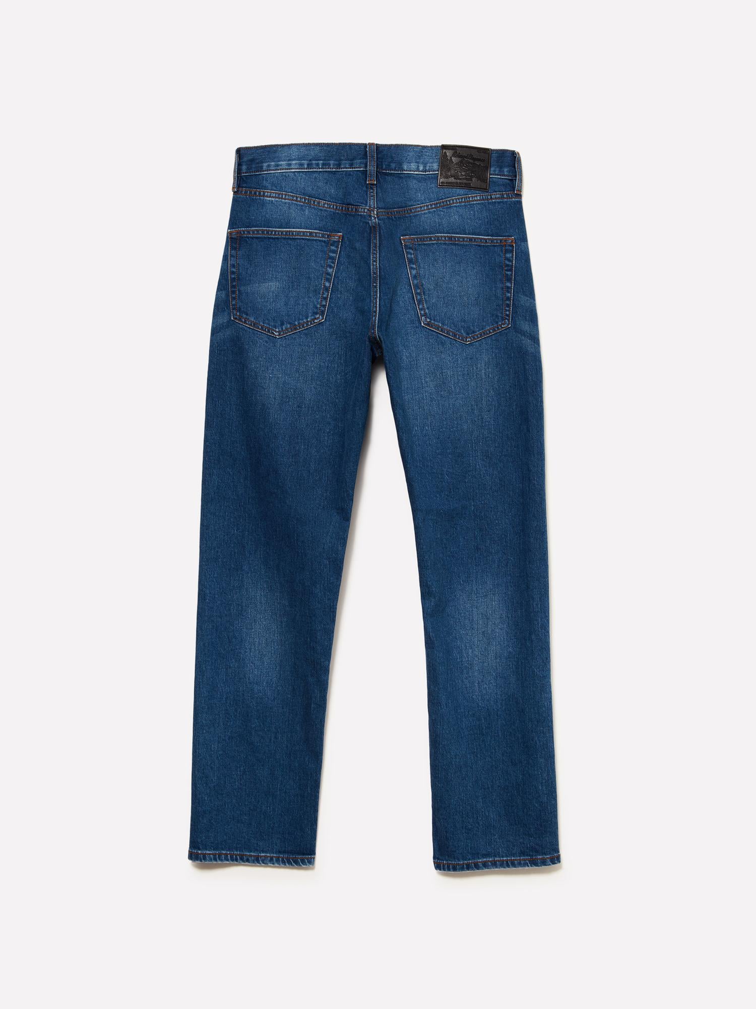 Erkek Koyu Mavi Pamuk Karışımlı Regular Fit Denim Pantolon