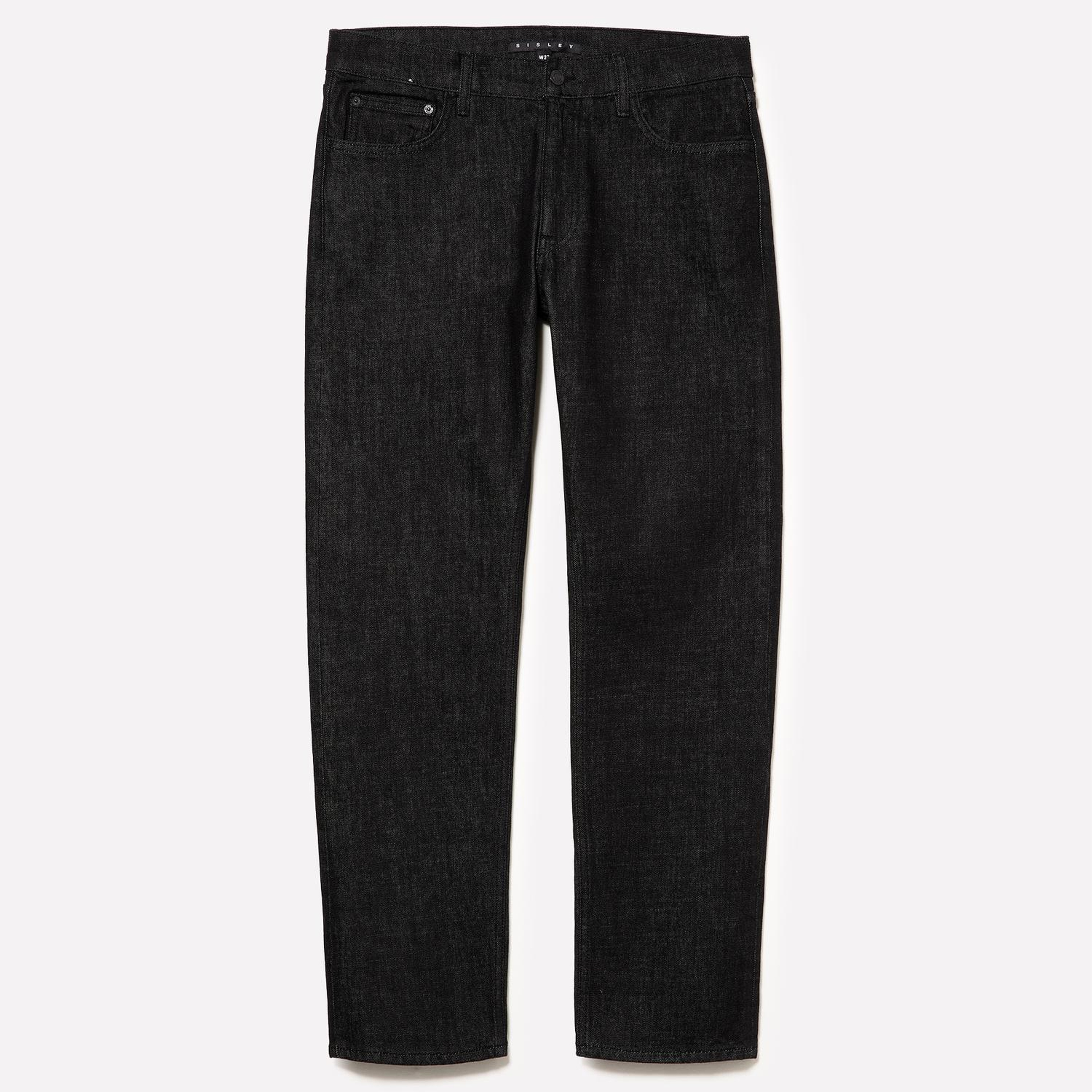 Erkek Siyah Pamuk ve Viskoz Karışımlı Denim Pantolon