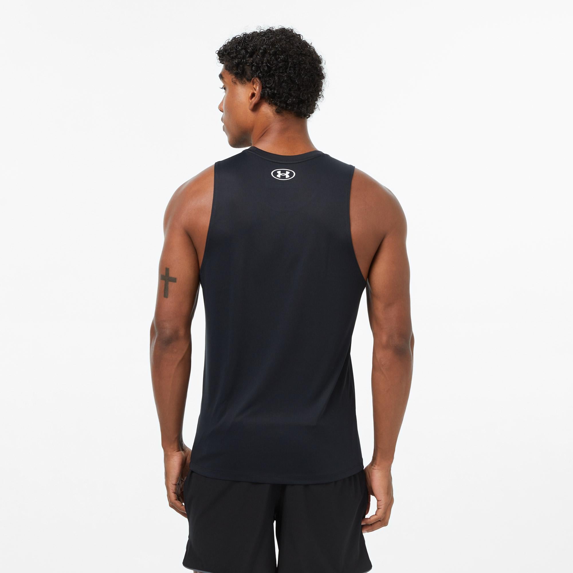 Under Armour Tech Tank Erkek Siyah Antrenman Atlet