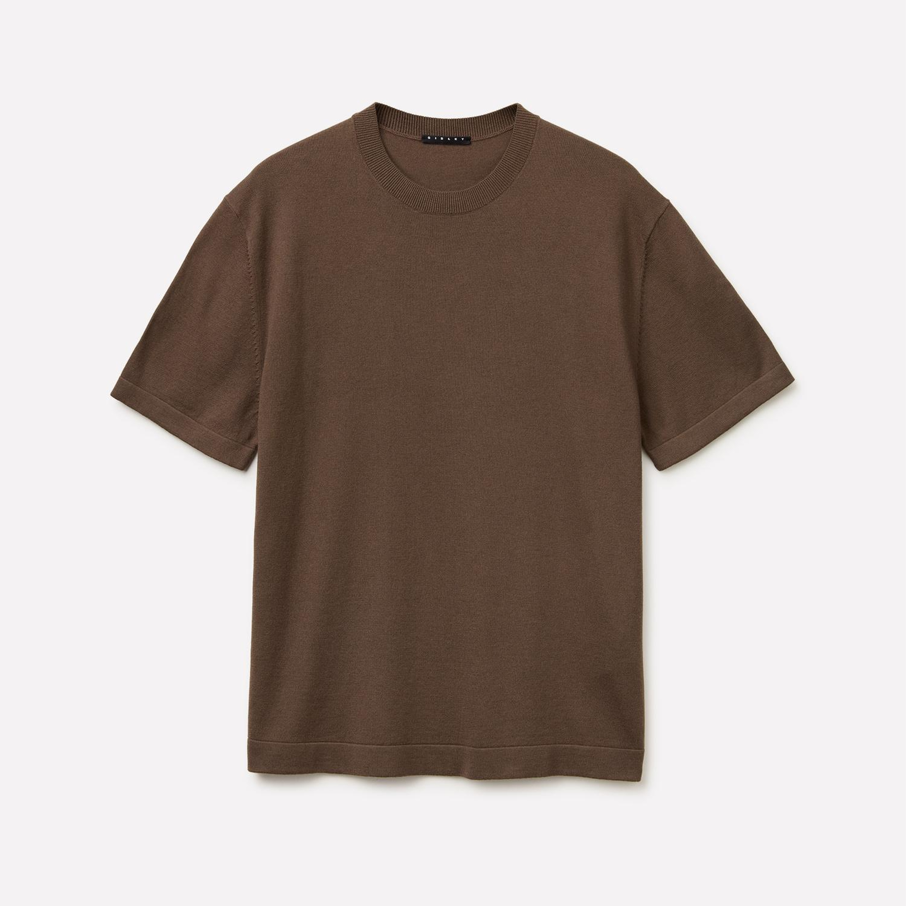 Erkek Kahverengi Pamuk ve Modal Karışımlı Relaxed Fit T-Shirt
