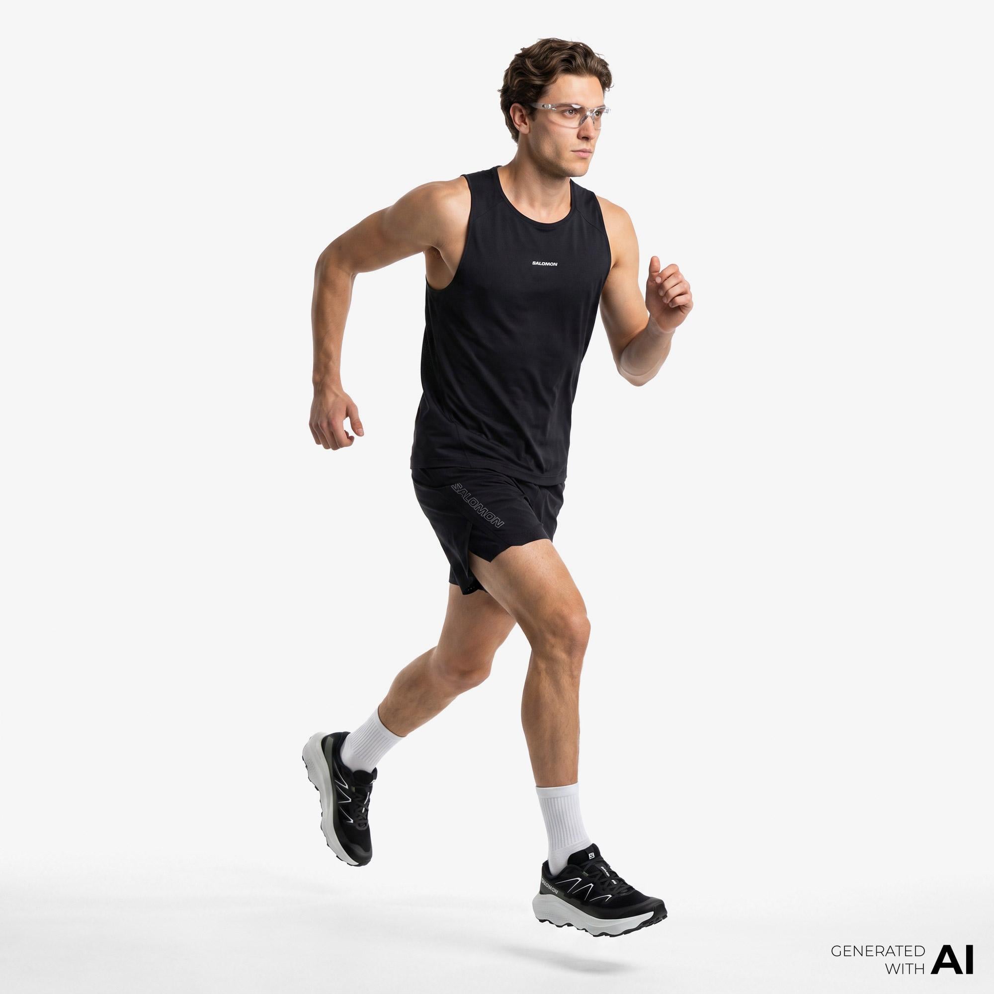 Salomon S/LAB Ultra 2IN1 Erkek Siyah Koşu Şortu