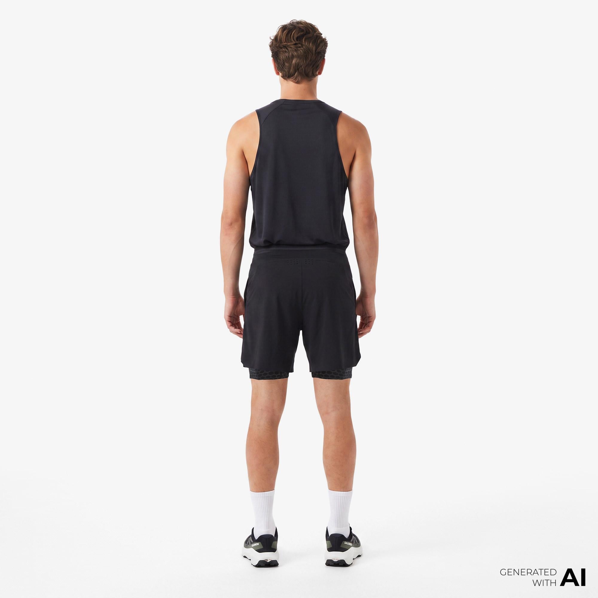 Salomon S/LAB Ultra 2IN1 Erkek Siyah Koşu Şortu