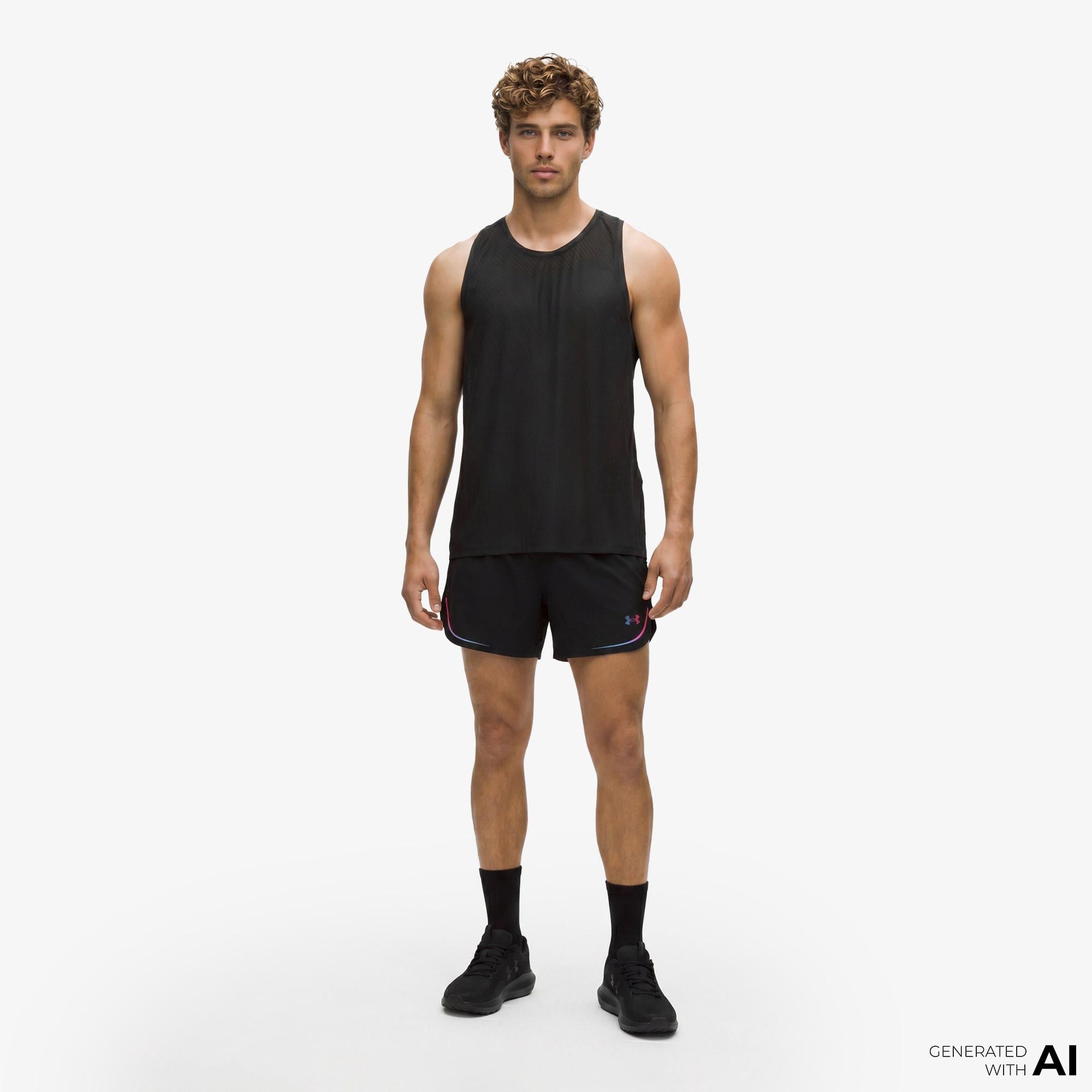 Under Armour Velociti Elite Erkek Siyah Koşu Şortu