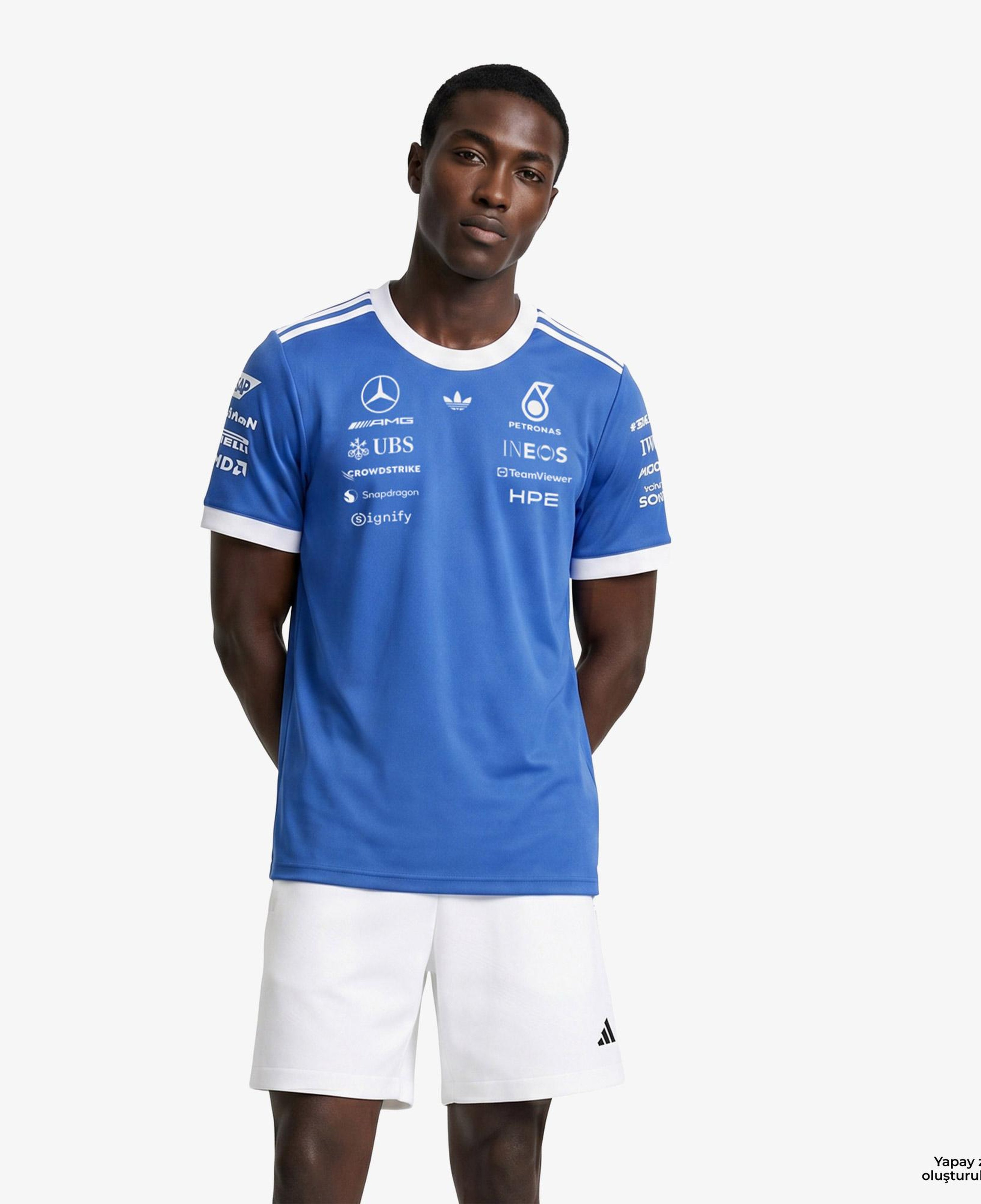 adidas Mercedes F1 Driver Erkek Siyah T-Shirt
