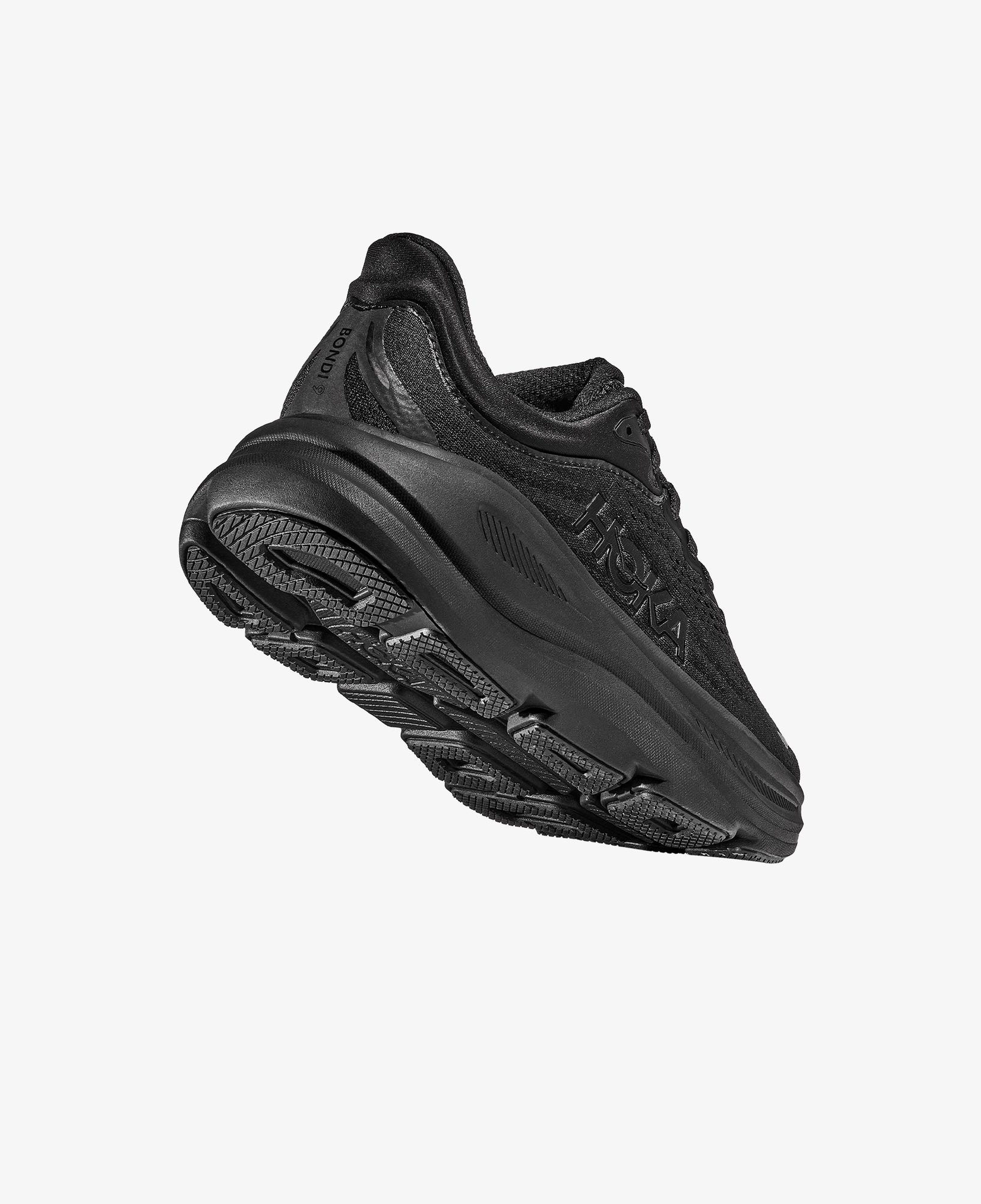 Hoka Bondi 9 Kadın Siyah Yol Koşusu Ayakkabısı