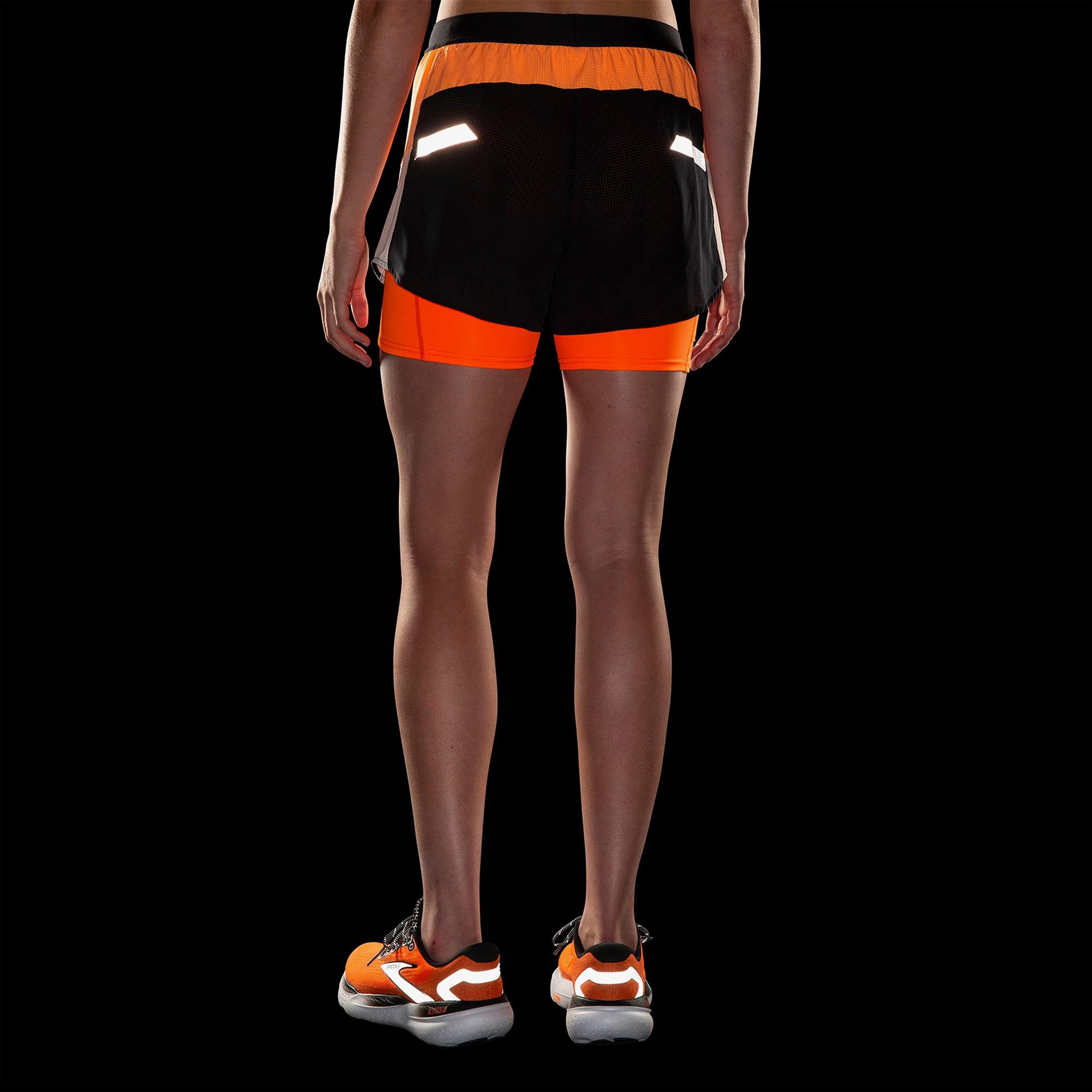 Brooks Run Visible 4 2in1 2.0 Kadın Siyah Şort
