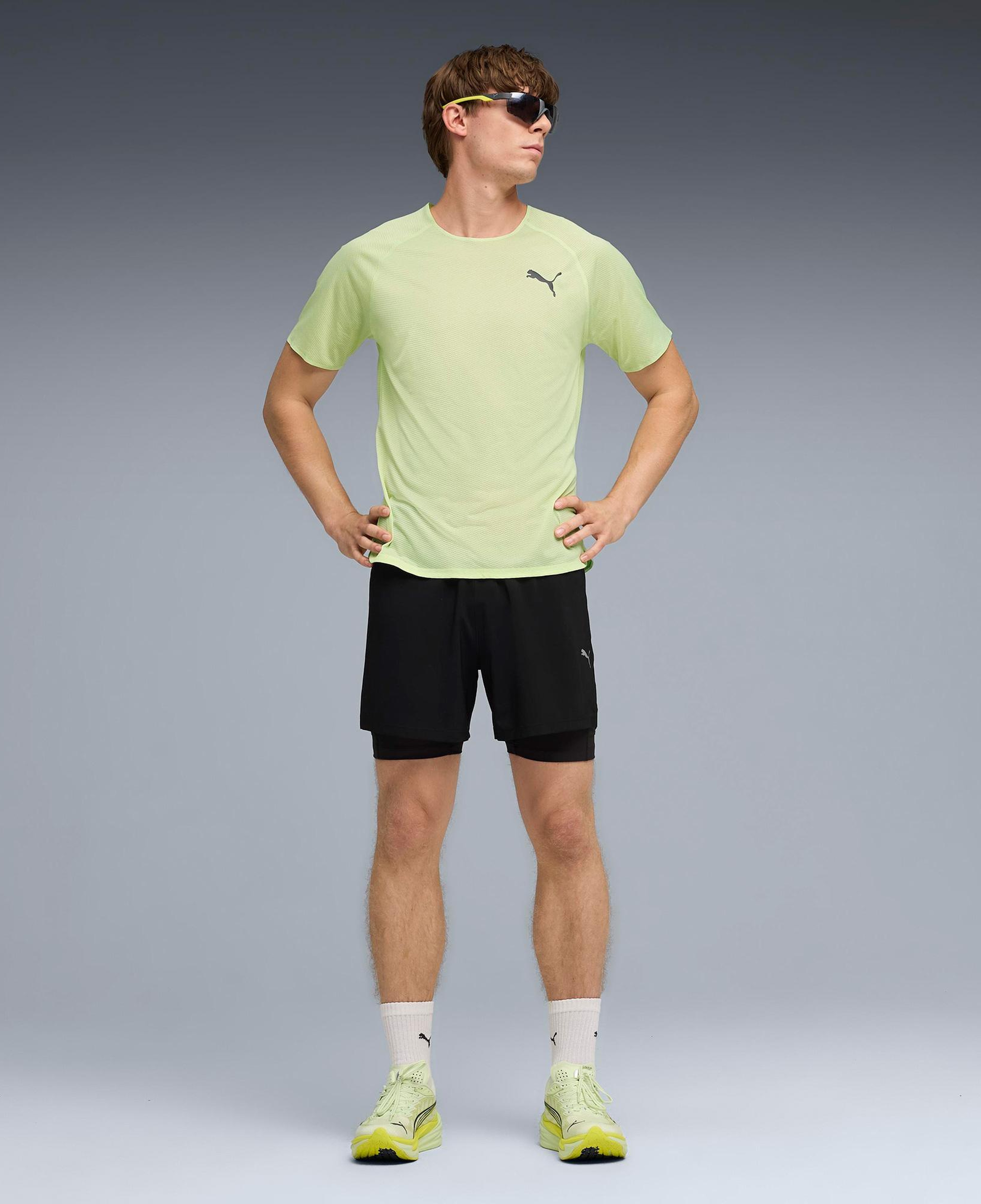 Puma Lightspeed Ss Erkek Gri Koşu T-Shirt